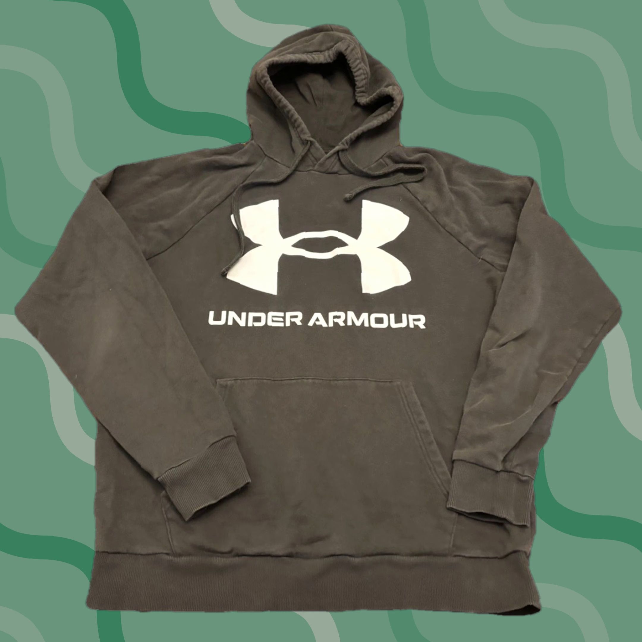 Under Armour Under Armour Storm Hoodie Sweatshirt Loose Fit Mens Large Gray Logo Pullover Hooded Moisture Wicking Pockets Thermal Sport Size US L / EU 52-54 / 3 - 1 Thumbnail