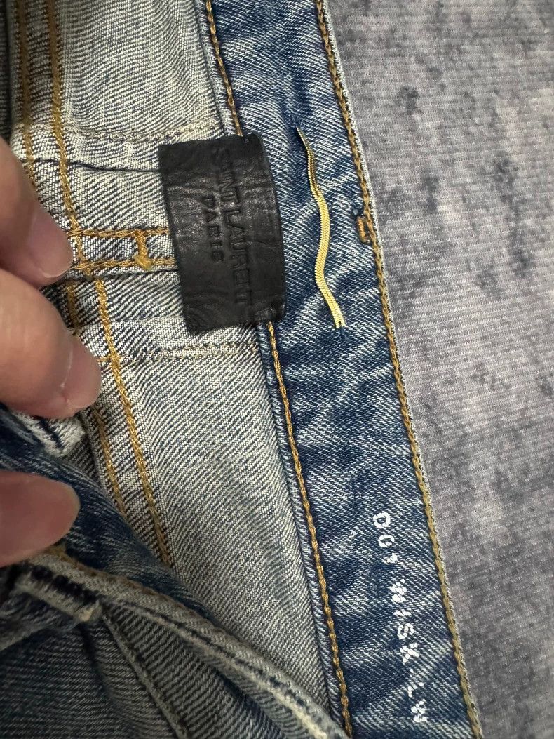 Saint Laurent Paris Saint laurent paris 15 FW Light Blue Sabotage Cut Jeans 250 Size US 30 / EU 46 - 6 Thumbnail