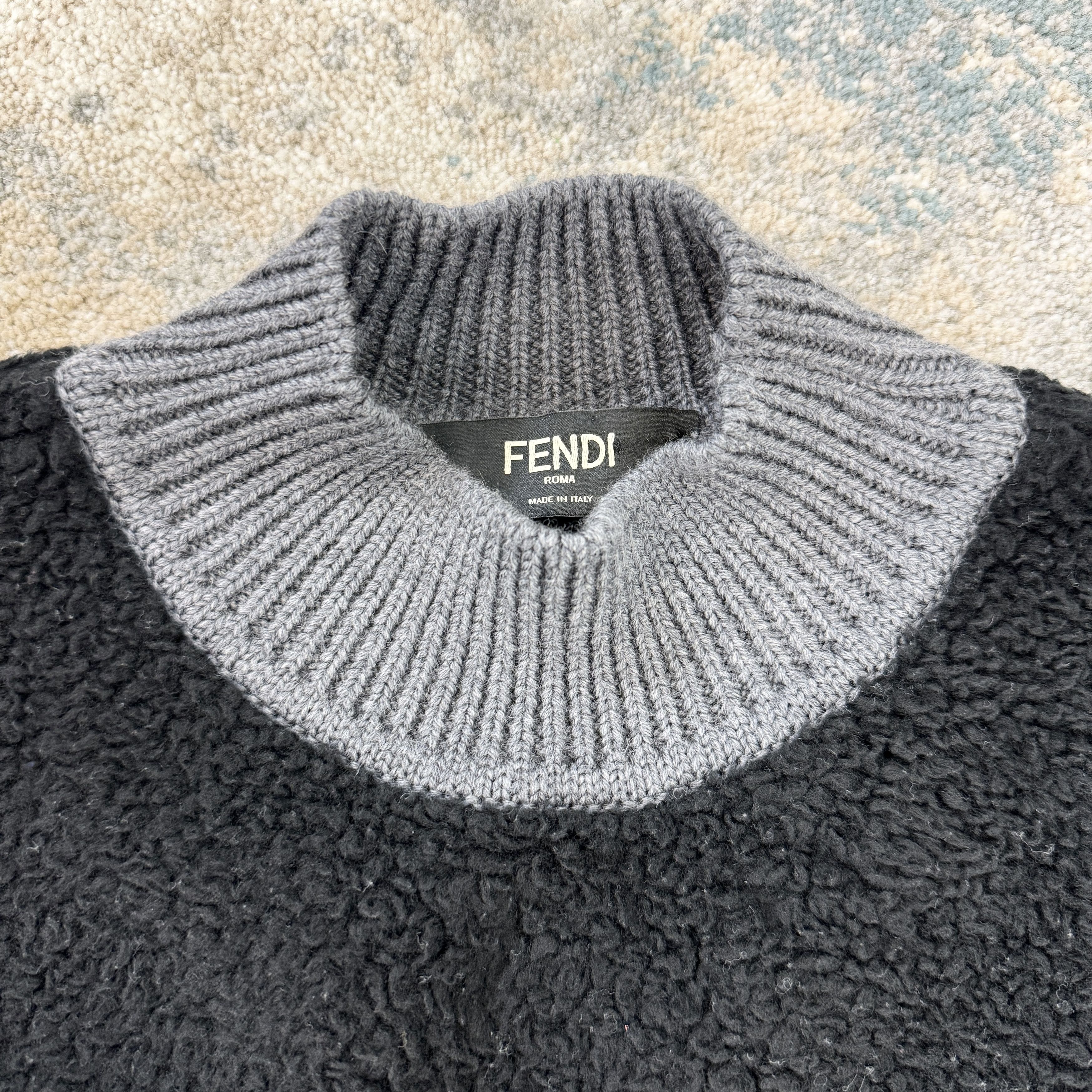 Fendi Fendi Karligraphy Monogrammed Sweatshirt In Black RRP £905 Size US M / EU 48-50 / 2 - 6 Thumbnail