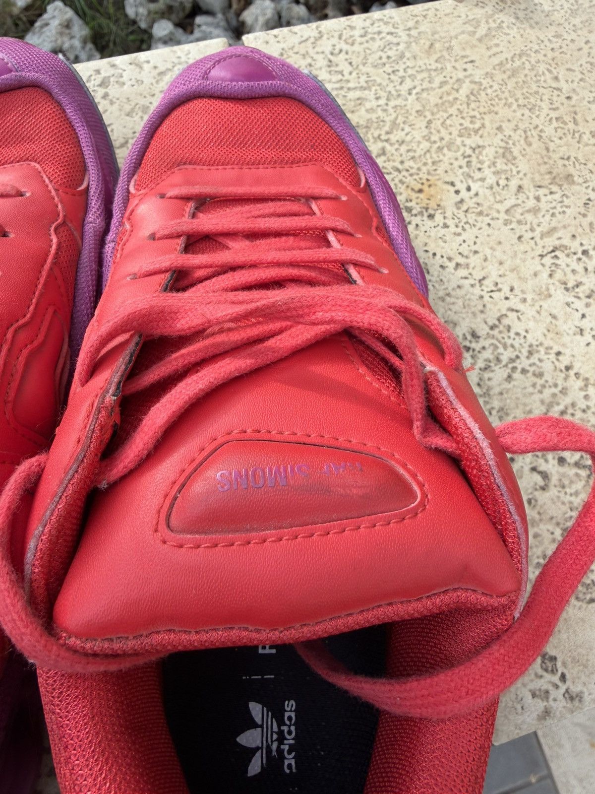 Adidas × Raf Simons Raf Simons x Adidas Ozweego Glory Collegiate Red Shoes Size US 8.5 / EU 41-42 - 10 Thumbnail