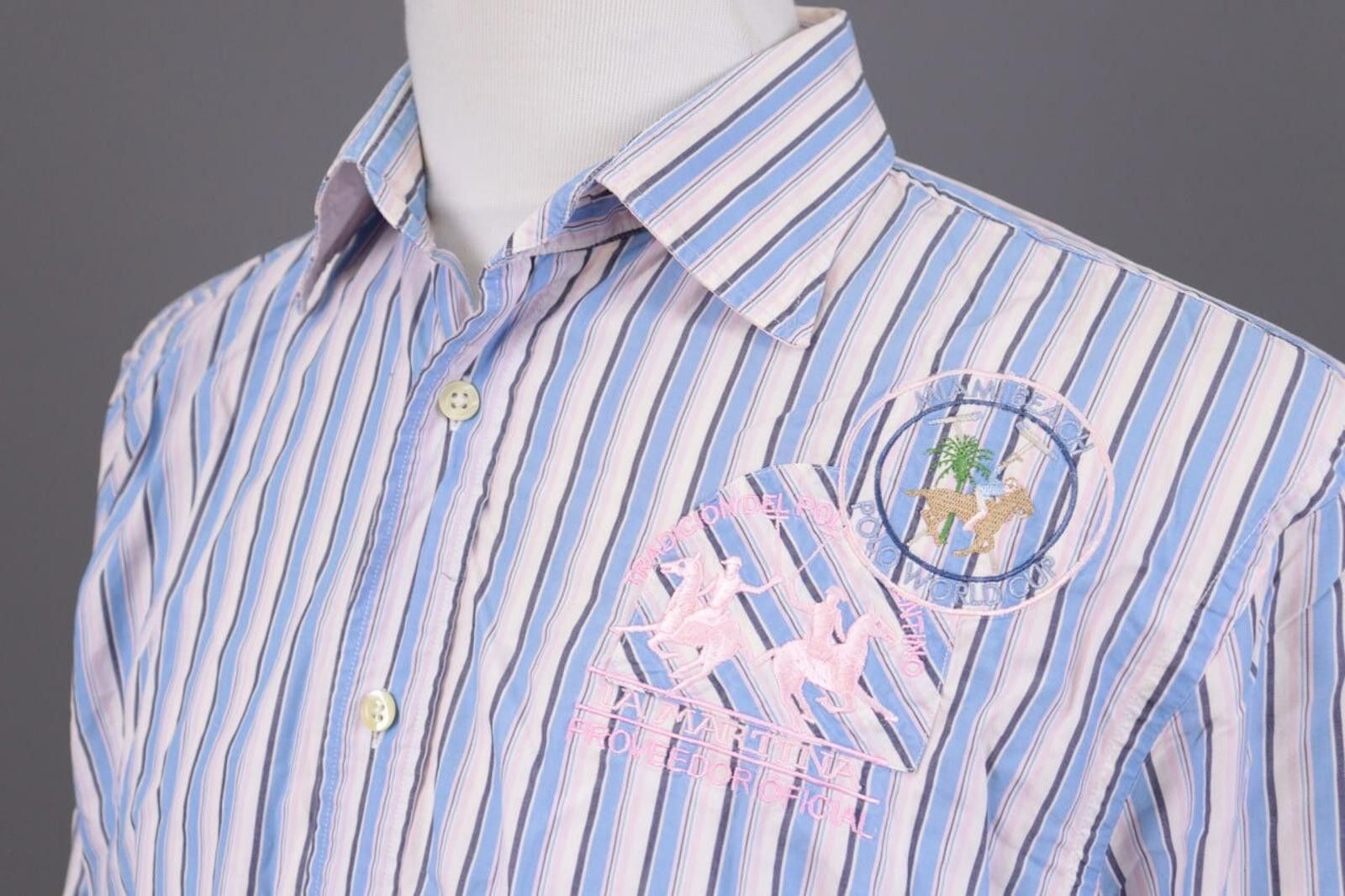 La Martina La Martina Buenos Aires Multicolor Striped Shirt XXL Size US XXL / EU 58 / 5 - 5 Thumbnail
