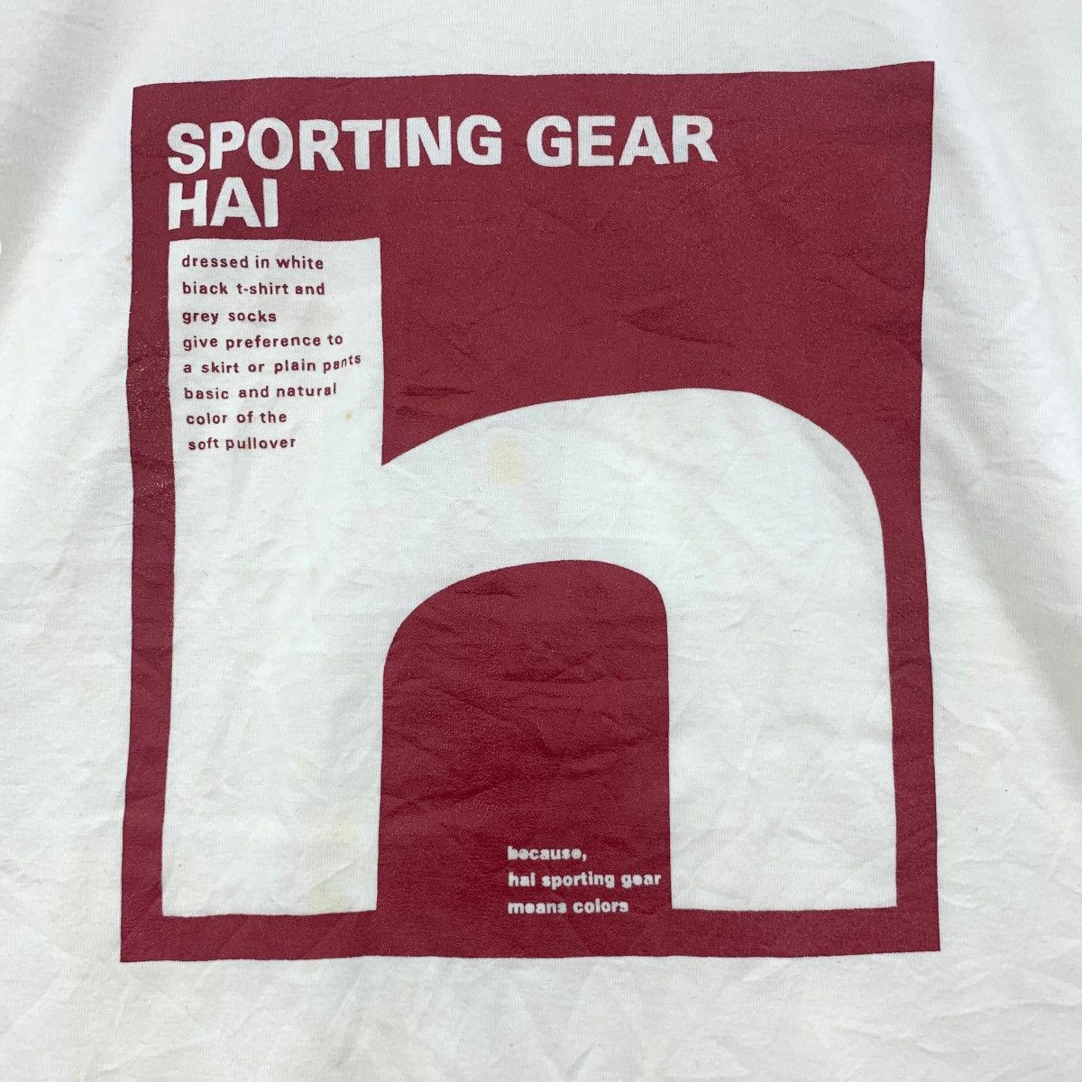 Issey Miyake Vintage ISSEY MIYAKE HAI Sporting Gear Tee Shirt Size US M / EU 48-50 / 2 - 3 Thumbnail