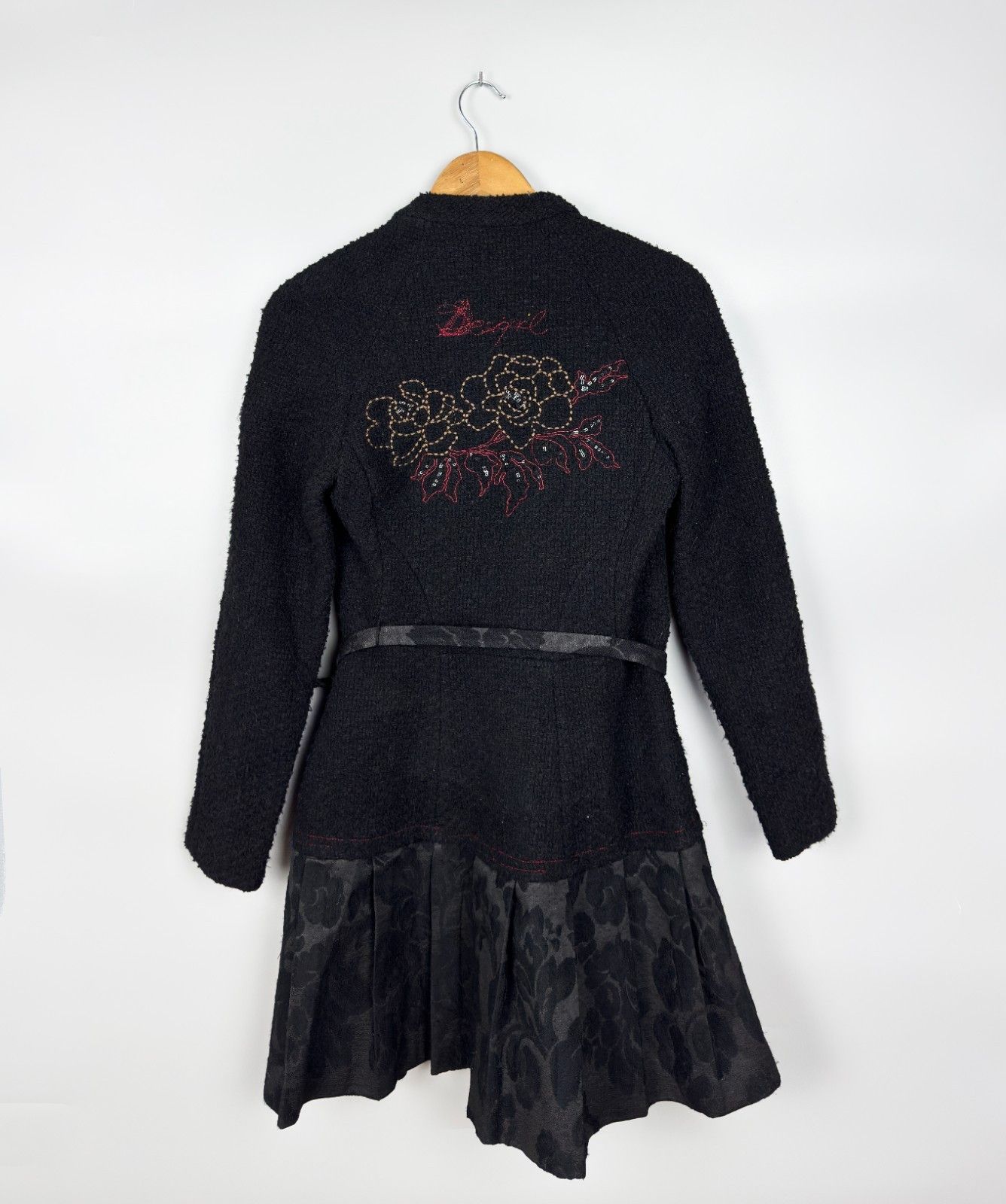 Desigual Desigual Wool Printed Black Womens Coat Size 38 Size XS / US 0-2 / IT 36-38 - 6 Thumbnail