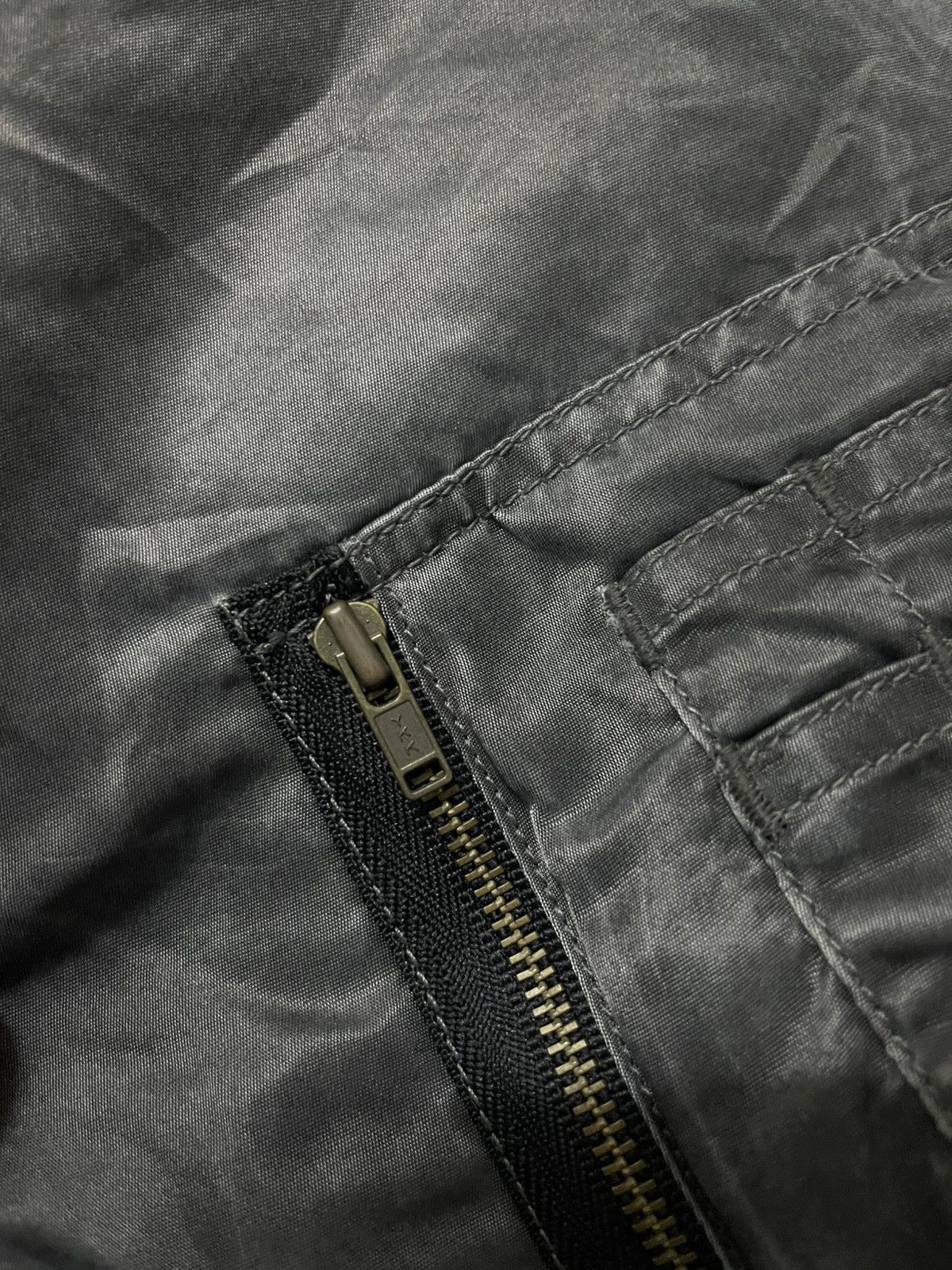 Japanese Brand Vintage Machope Japan MA-1 Bomber- Beautiful Sun-Faded Black Size US L / EU 52-54 / 3 - 7 Thumbnail