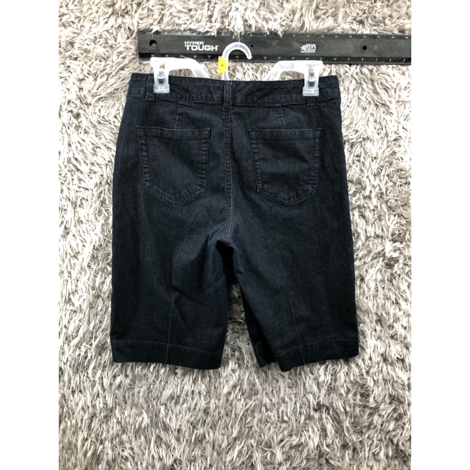 Vintage Bandolino Bermuda Shorts Womens Size 6 Mid Rise Dark Wash Blue Denim Jean Size 28" / US 6 / IT 42 - 4 Thumbnail