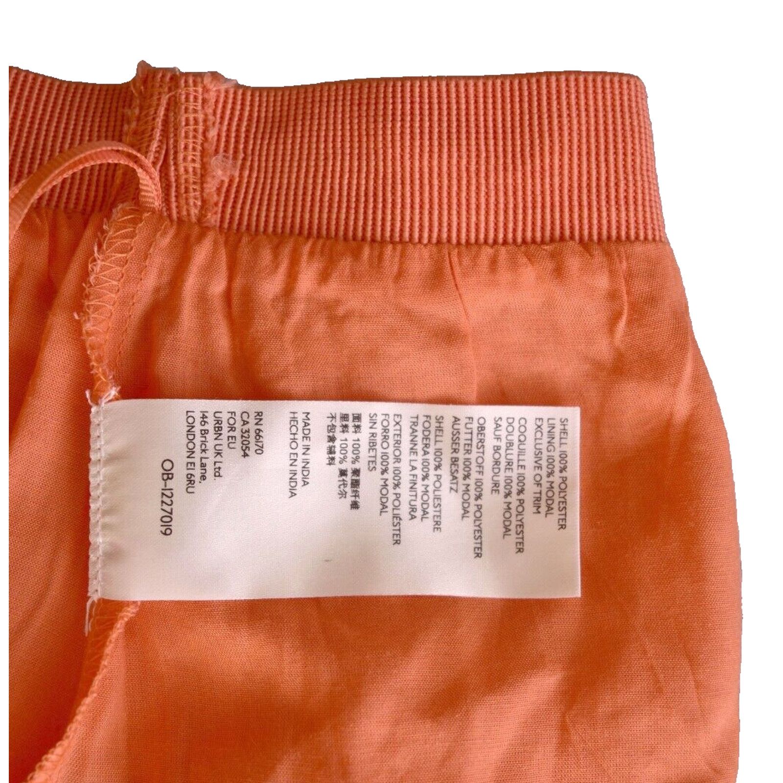 Anthropologie A8 NWT ANTHROPOLOGIE Evelyn Orange Mesh/Tulle Skirt XL $148 Size 35" - 4 Thumbnail