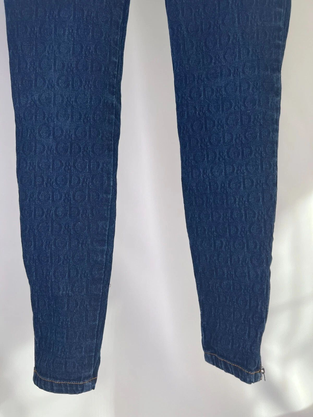 Dolce & Gabbana Vintage Dolce & Gabbana Wonder Y2K Monogram Very Tight Jeans Size 31" - 3 Thumbnail