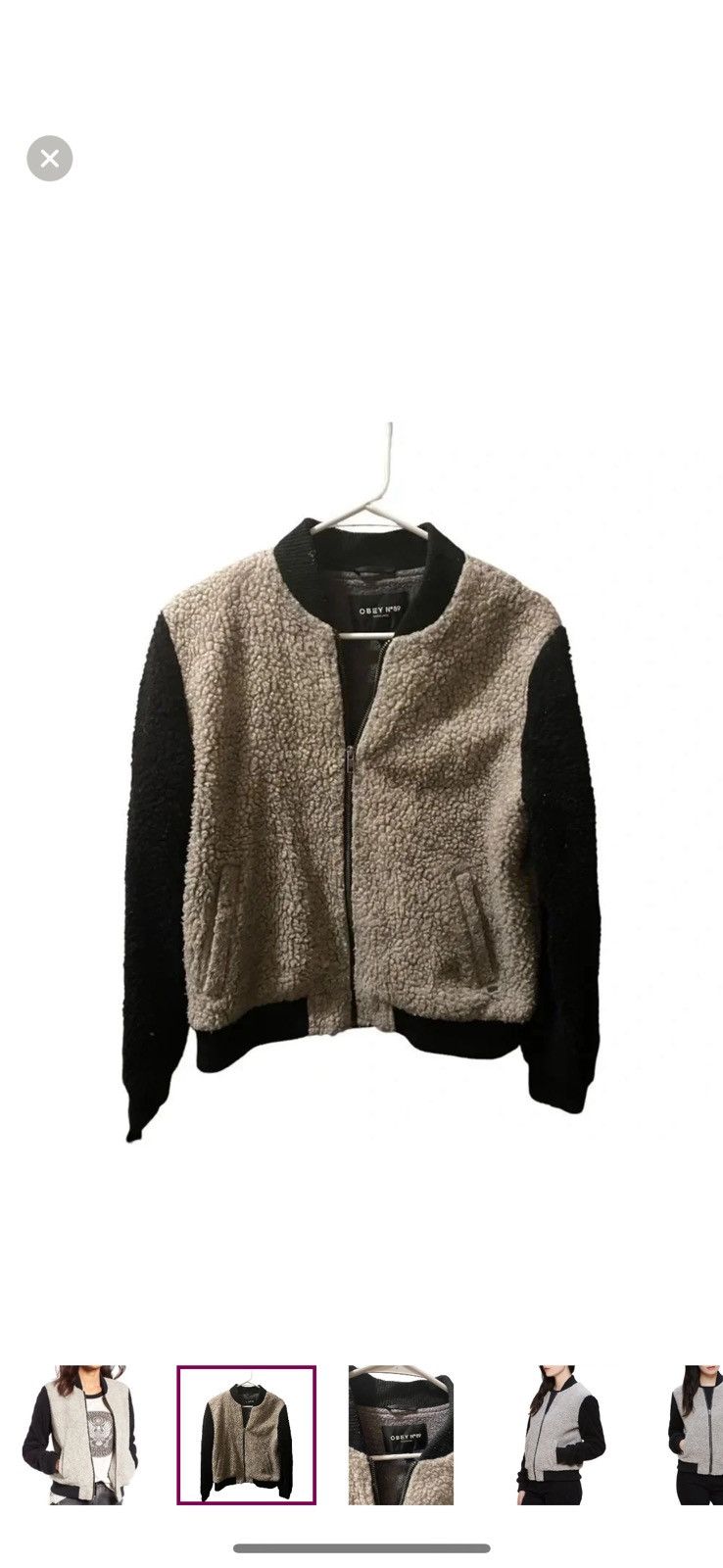 Obey Obey Sherpa/fleece bomber Size S / US 4 / IT 40 - 1 Thumbnail