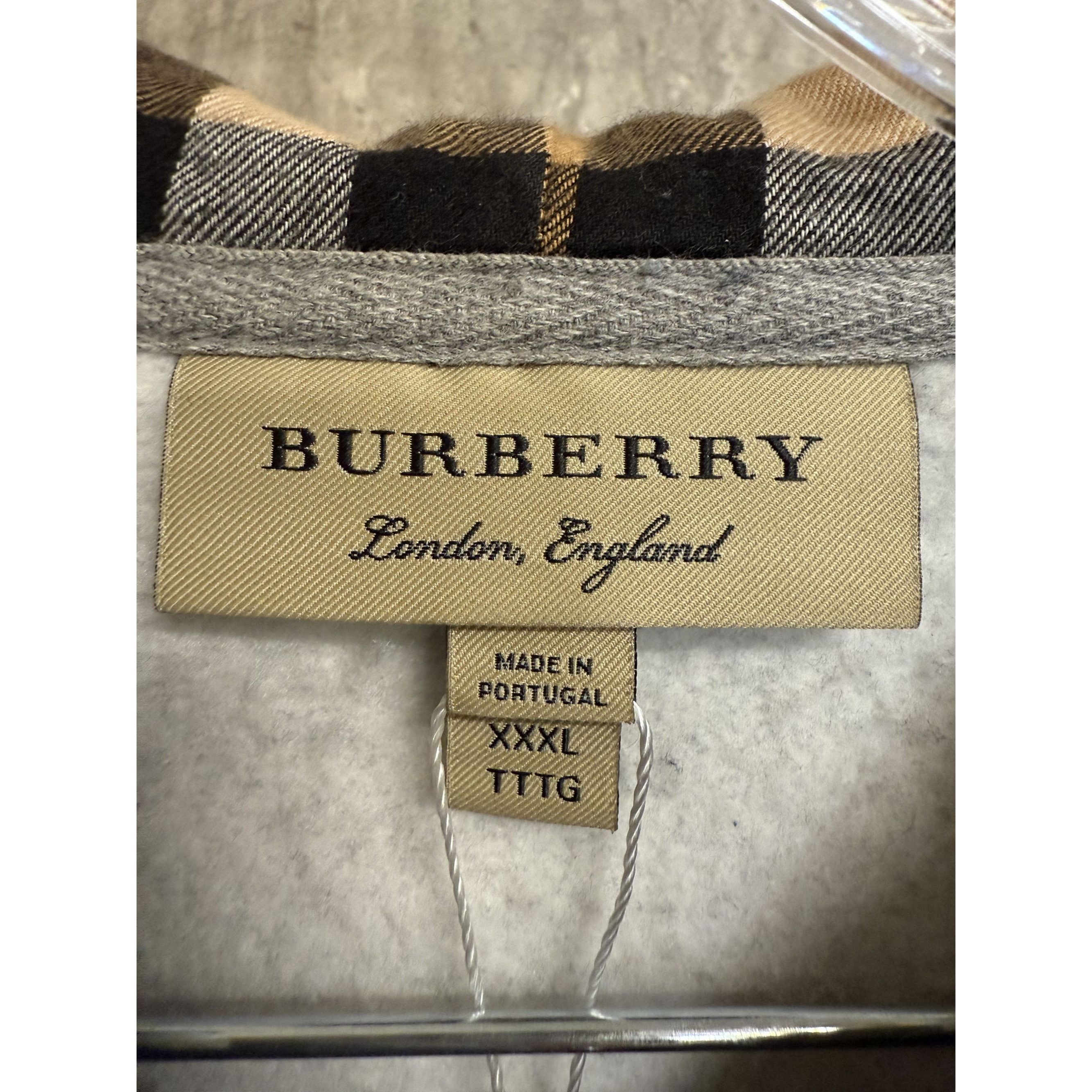 Burberry Burberry Gray Full-Zip Hoodie Sweatshirt XXXL Made In Portug Size US XXL / EU 58 / 5 - 3 Thumbnail