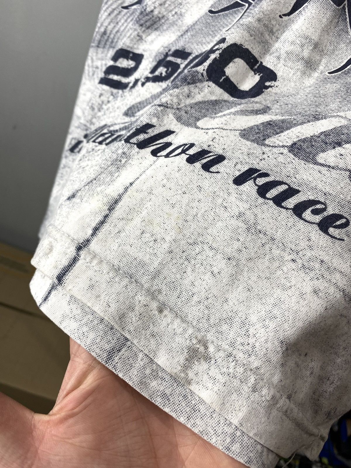 Vintage Rare! Vintage Greece Marathone Full Print T Shirt Size US S / EU 44-46 / 1 - 9 Thumbnail