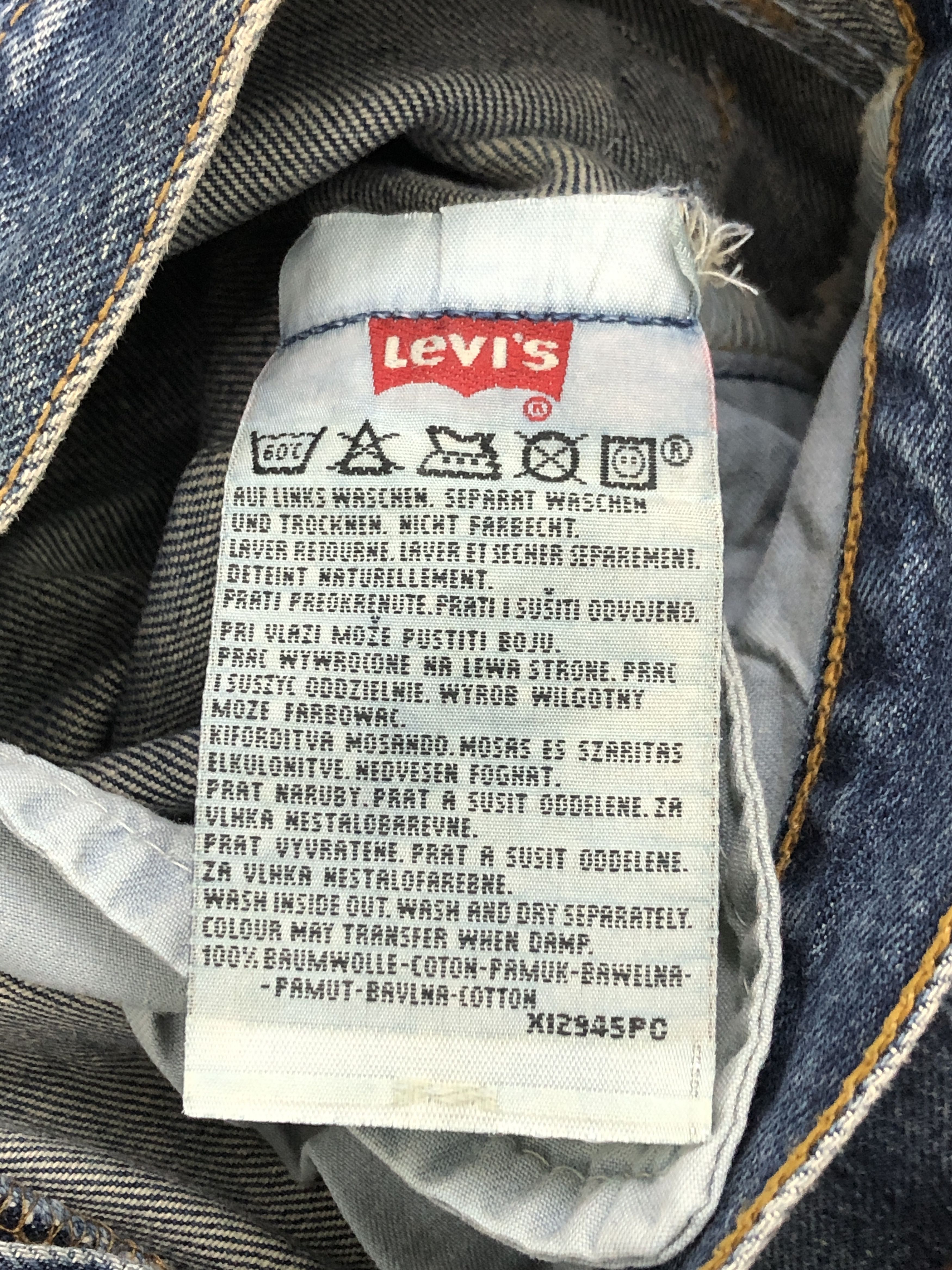 Levi's × Vintage Denim Blue Vintage 90s Levi's 501 Jeans Size US 30 / EU 46 - 7 Thumbnail