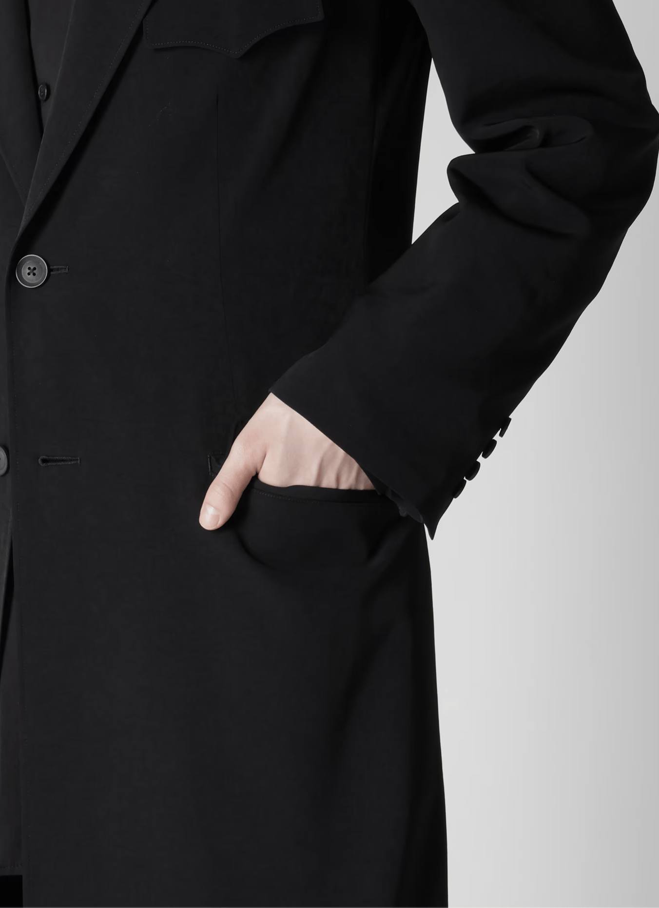 Yohji Yamamoto Yohji Yamamoto Pour Homme 24AW - BACK FLARE LONG JACKET Size US M / EU 48-50 / 2 - 7 Thumbnail