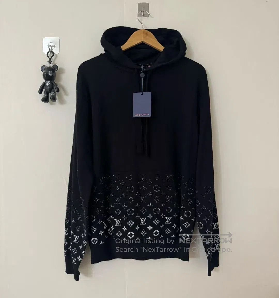 Louis Vuitton LV New Black White Gradient Monogram Sweater Hoodie. Size US L / EU 52-54 / 3 - 1 Thumbnail