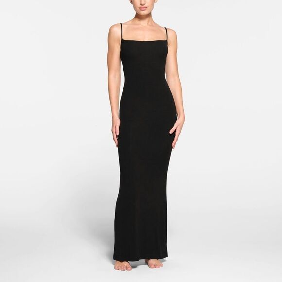 SKIMS Skims SOFT LOUNGE slip dress black size S NWT in packaging Size S / US 4 / IT 40 - 2 Thumbnail