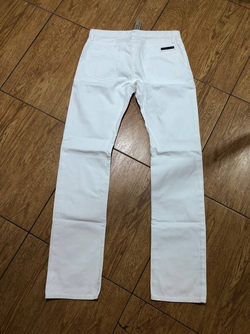 Burberry Mens Burberry Brit Steadman White Cotton Straight Jeans Size US 30 / EU 46 - 9 Thumbnail