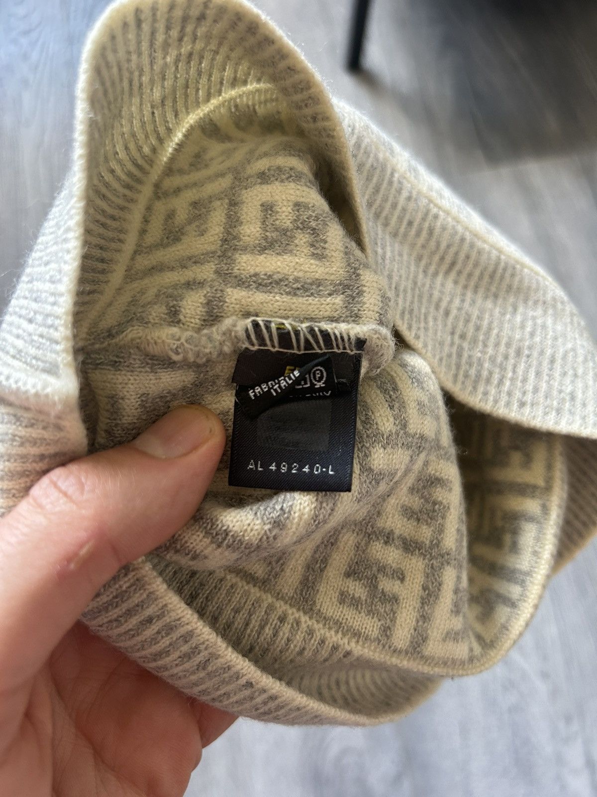 Fendi FF Zucca Monogram Wool Beanie Size ONE SIZE - 4 Thumbnail