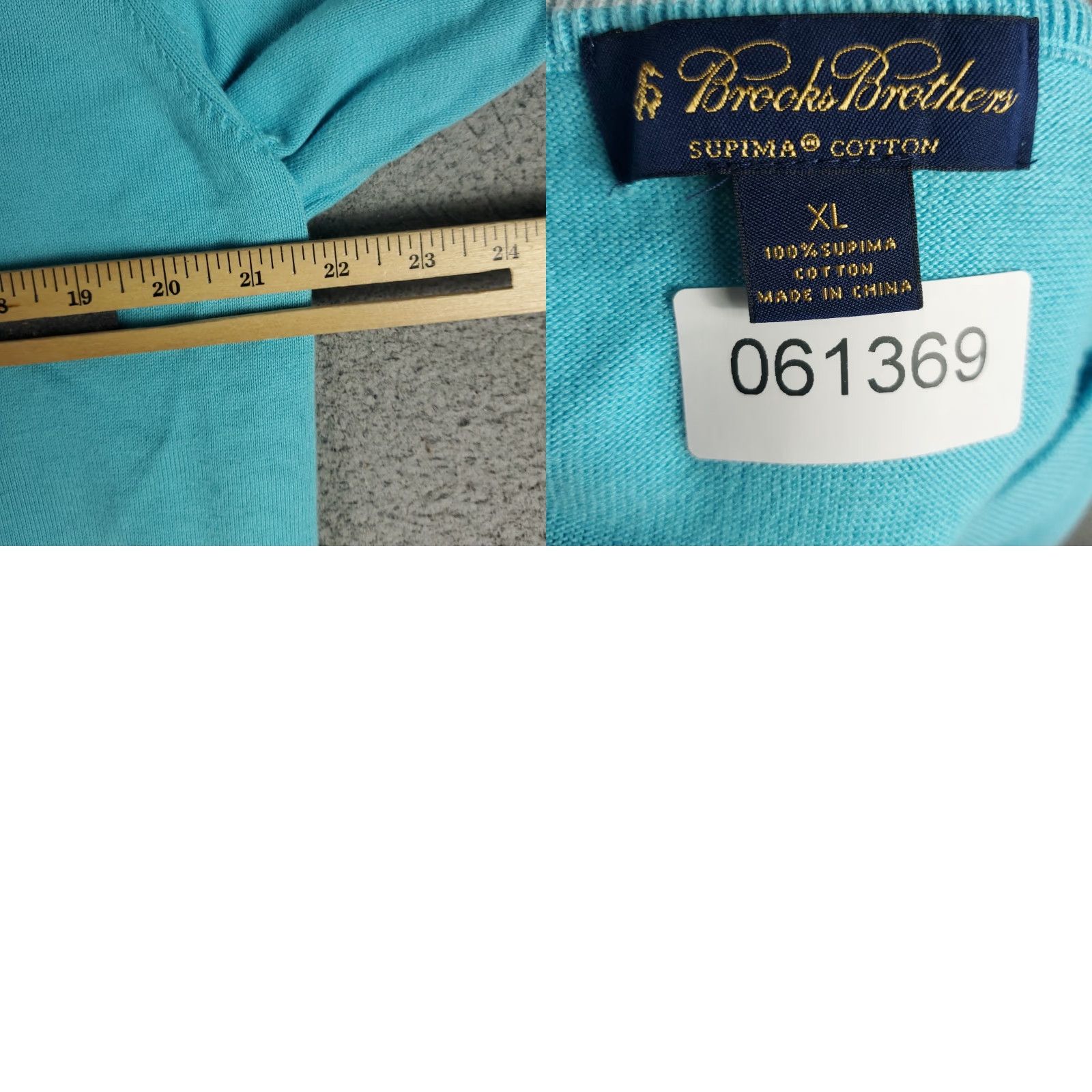 Brooks Brothers VINTAGE Brooks Brothers Sweater Pullover XL Men Blue Knit V-Neck Casual Traditional Size US XL / EU 56 / 4 - 8 Thumbnail