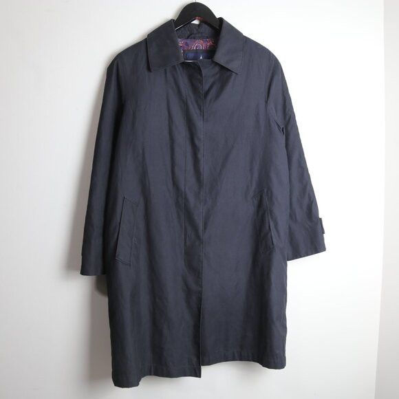 London Fog Vintage London Fog Men's Lined Long Light Black Trench Coat Size US XS / EU 42 / 0 - 1 Thumbnail