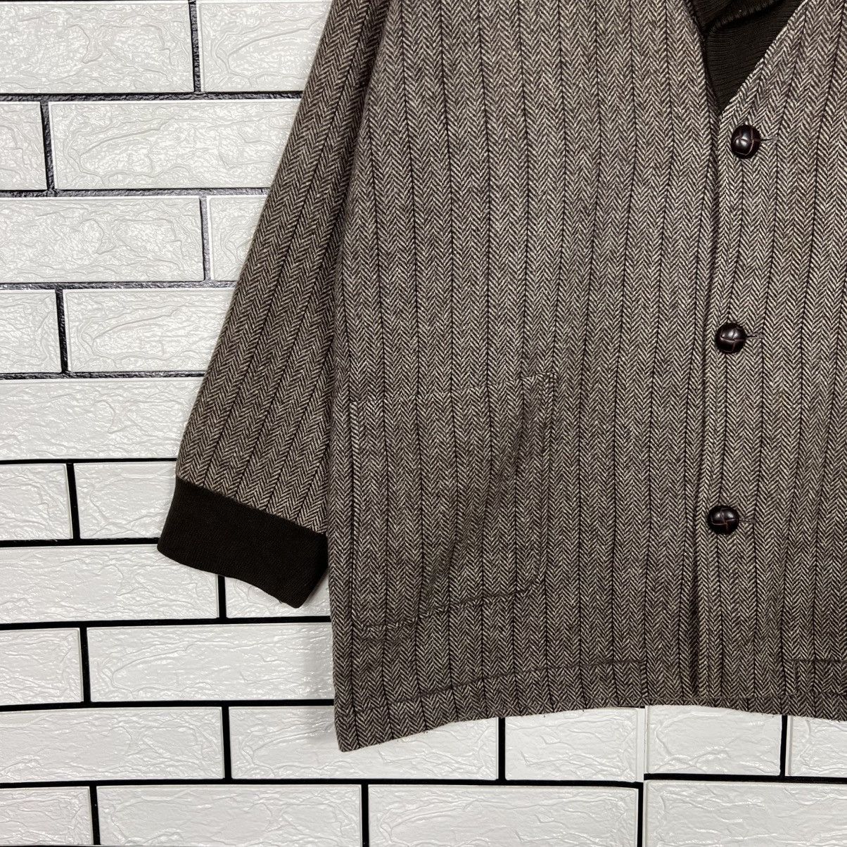 Balmain Vintage BALMAIN Herringbone Pattern Casual Jacket #4057-C184 Size US L / EU 52-54 / 3 - 6 Thumbnail