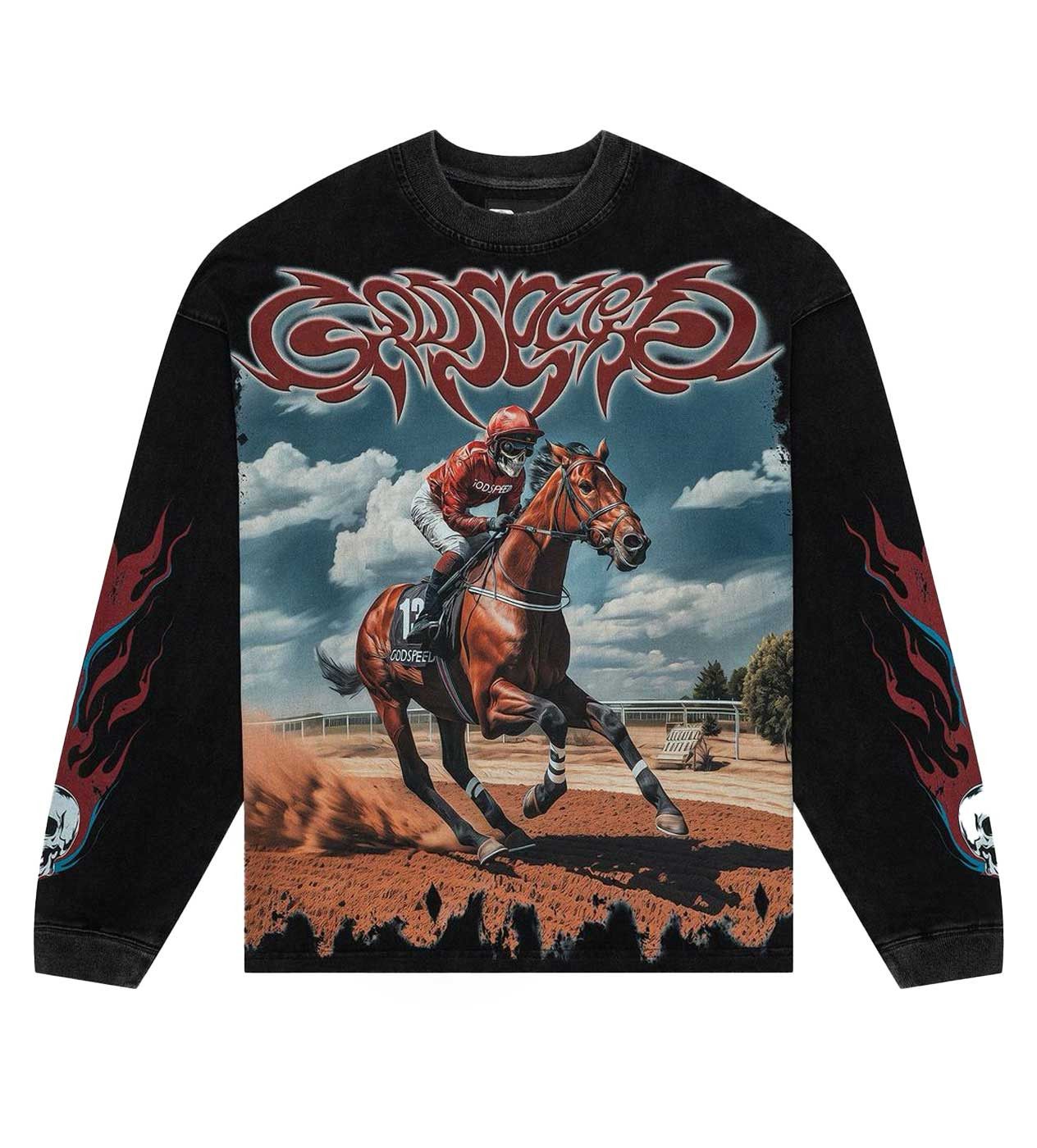 Thorough L/S Tee Black Wash