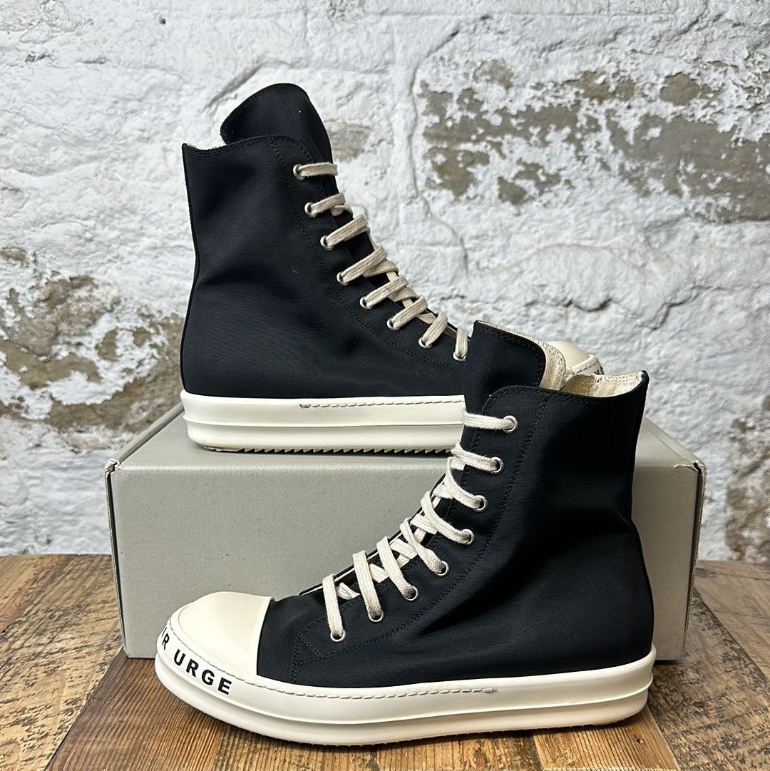 image of Rick Owens Drkshdw Rick Owens Stop Your Breath High Top Ramones Size 8 Shoes in Black, Men's