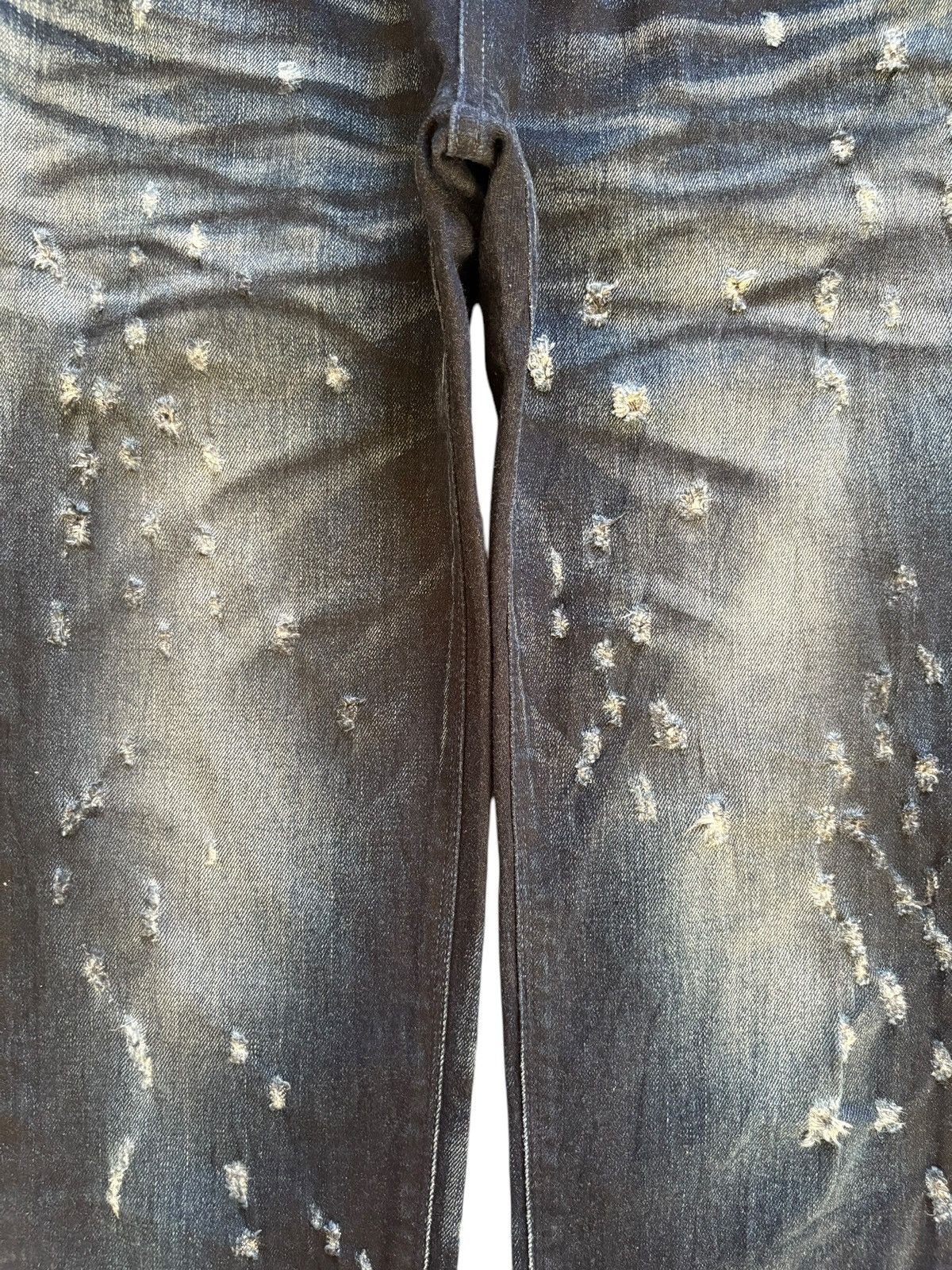 Japanese Brand × Seditionaries × semanticdesign Vintage Semantic Design Indigo Distressed Slim Fit Jeans Size US 29 - 5 Thumbnail