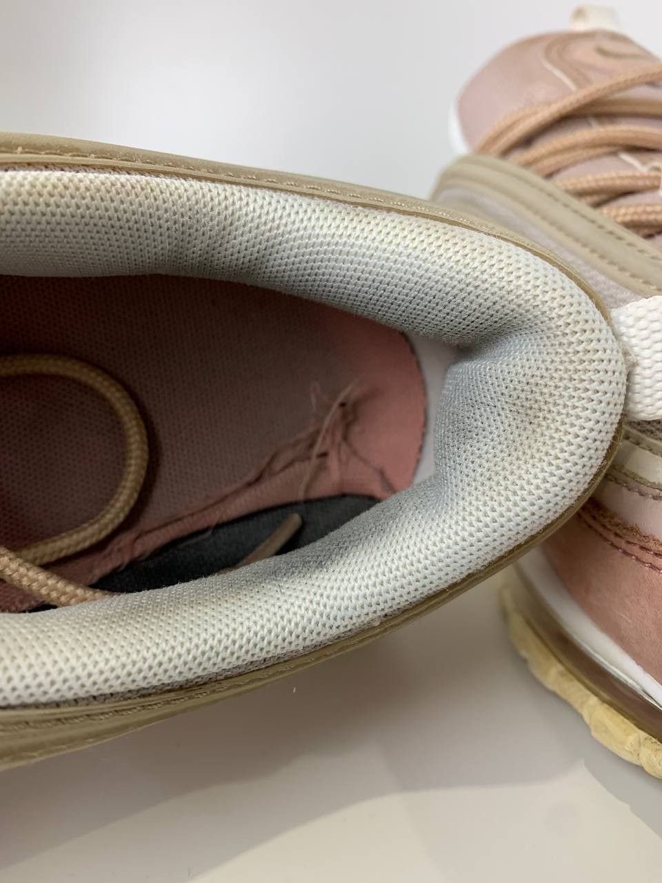Nike Nike Air Max 97 Sneakers Premium Particle Beige Rush Pink Size US 11.5 / EU 44-45 - 11 Thumbnail