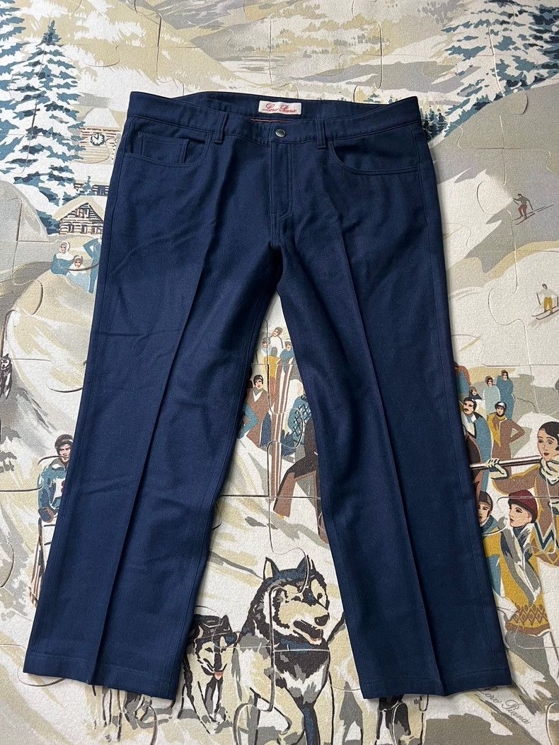 Loro Piana LORO PIANA Sheepskin felt casual nine inch pants Size US 40 / EU 56 - 1 Thumbnail