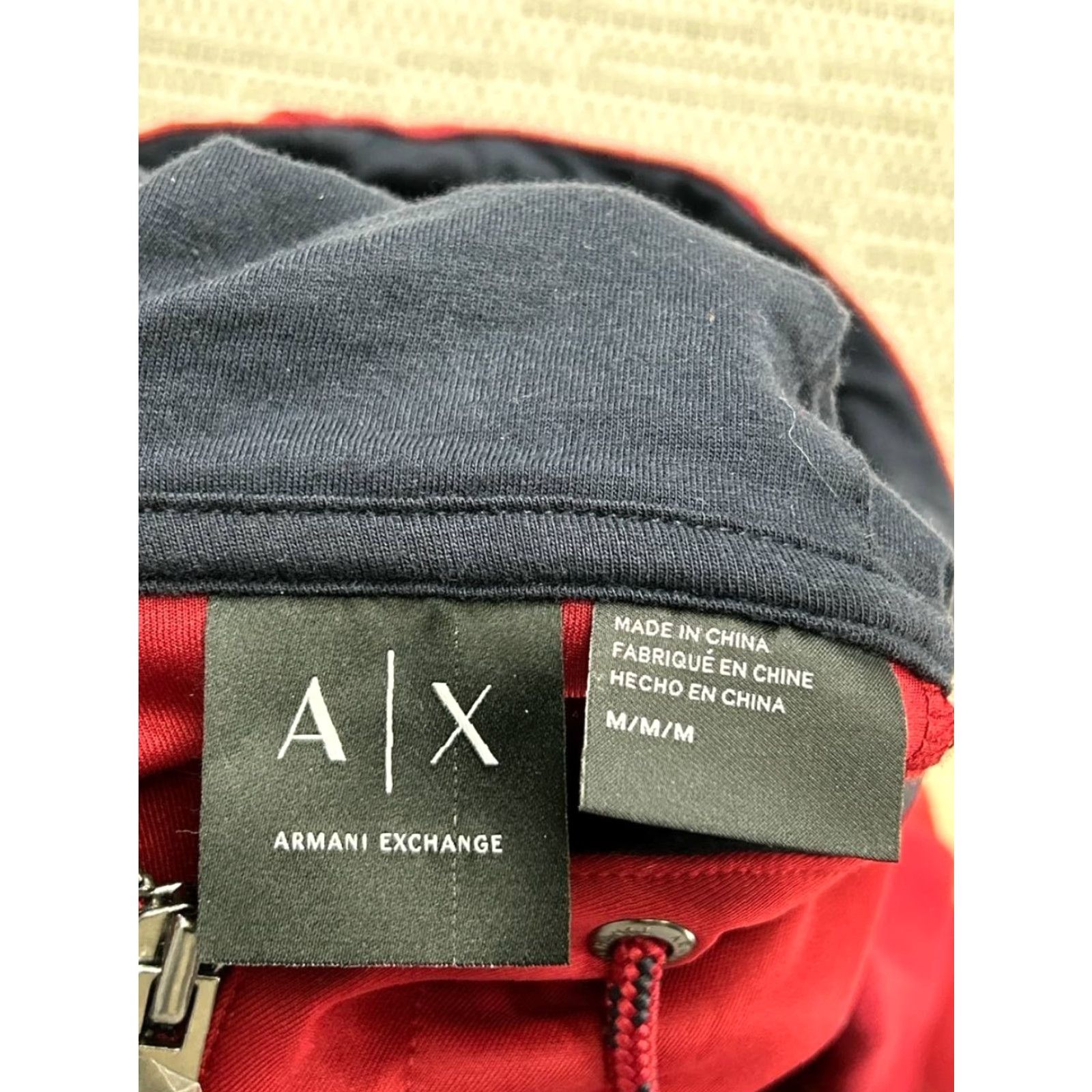Armani Exchange Armani Exchange Hoodie Mens Medium Red Full Zip Hoodie Size US M / EU 48-50 / 2 - 3 Thumbnail