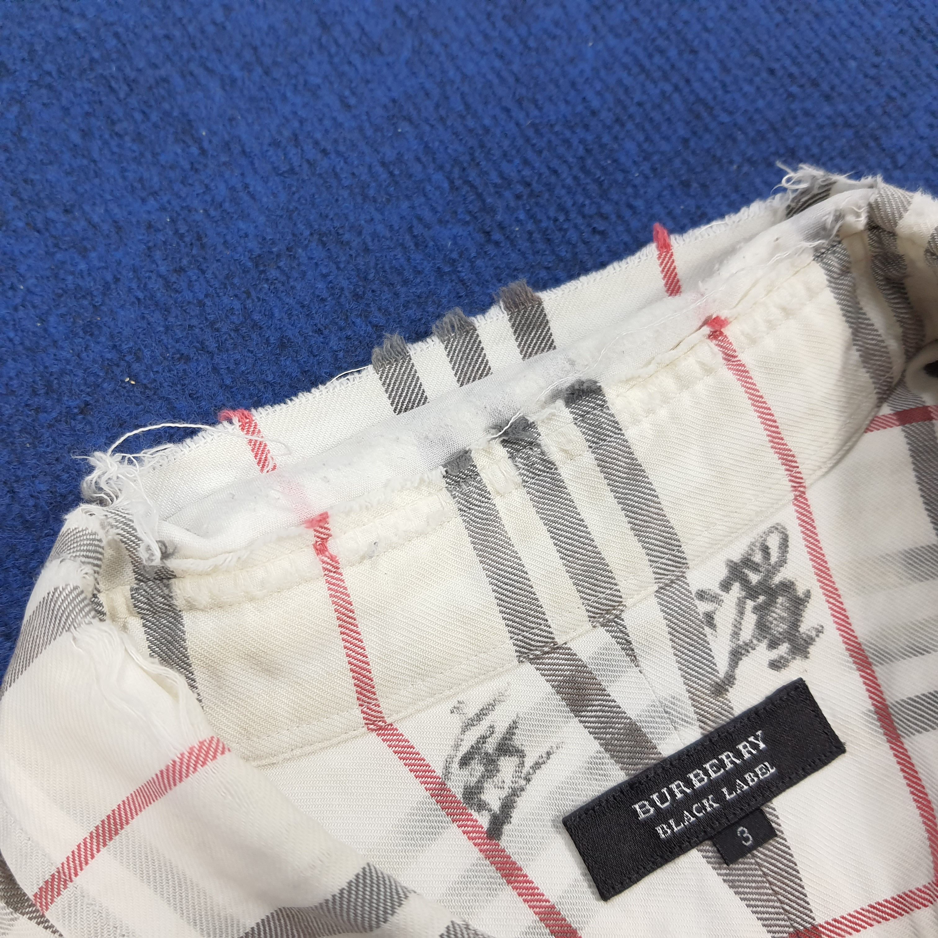 Burberry × Vintage Vintage Burberry Black Label Tartan Button Up Shirt Size US L / EU 52-54 / 3 - 6 Thumbnail
