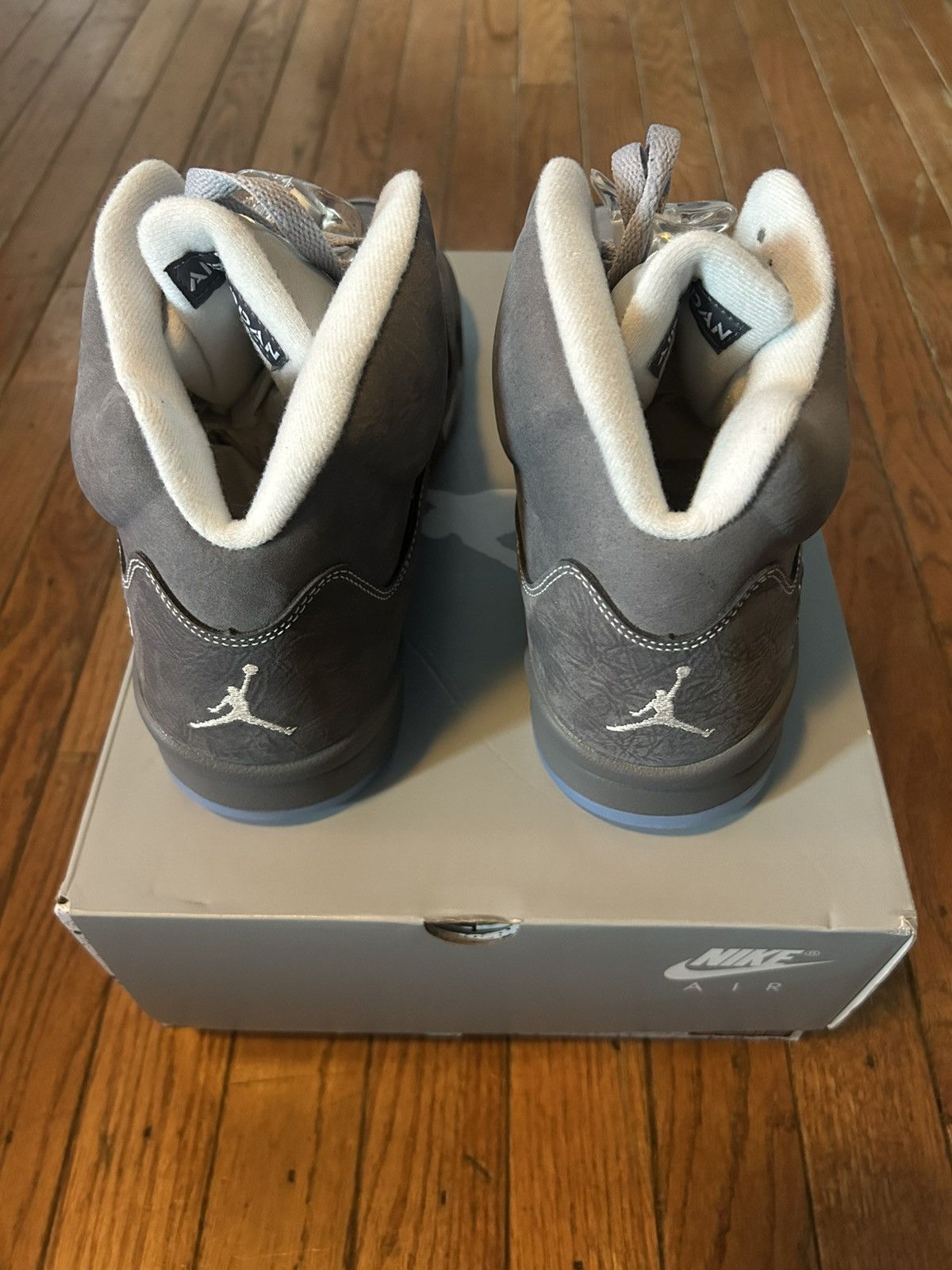 Nike Air Jordan 5 Retro Wolf Grey - Size 11.5 Size US 11.5 / EU 44-45 - 3 Thumbnail