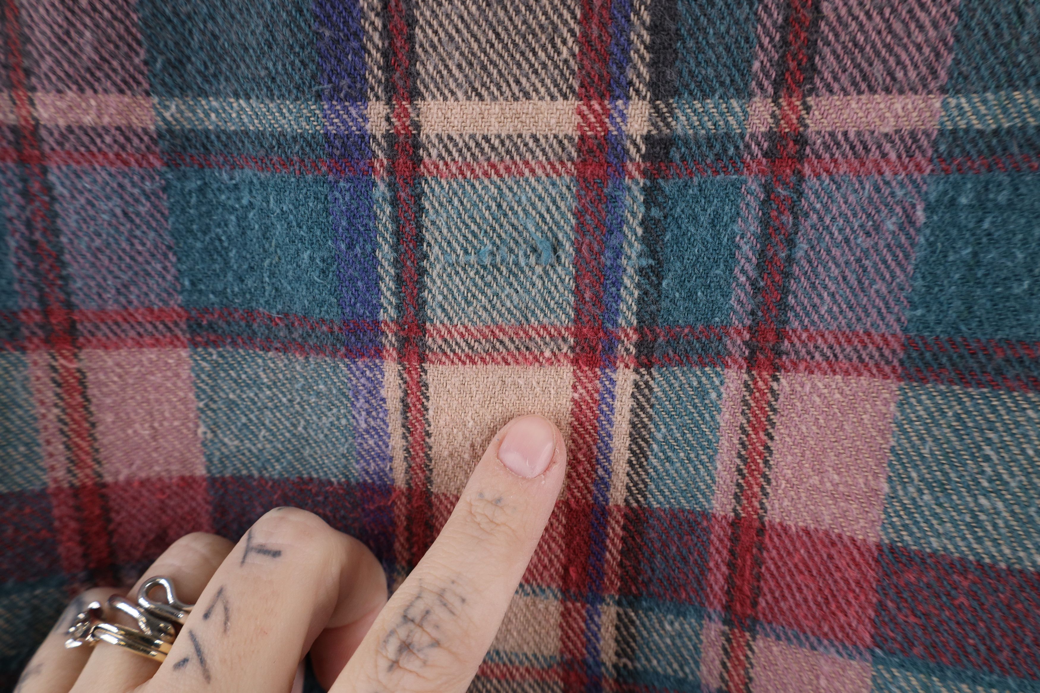 Vintage Vintage 90s Streetwear Heavyweight Button Shirt Plaid Size US XXL / EU 58 / 5 - 7 Thumbnail