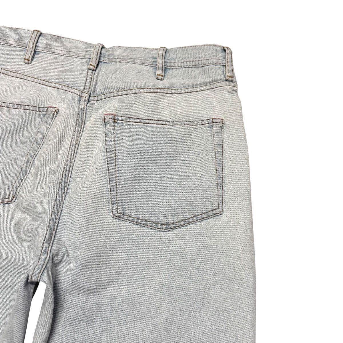 Acne Studios Acne Studios Log Lt Blue Denim Baggy Jeans Lightwash Size US 32 / EU 48 - 11 Thumbnail