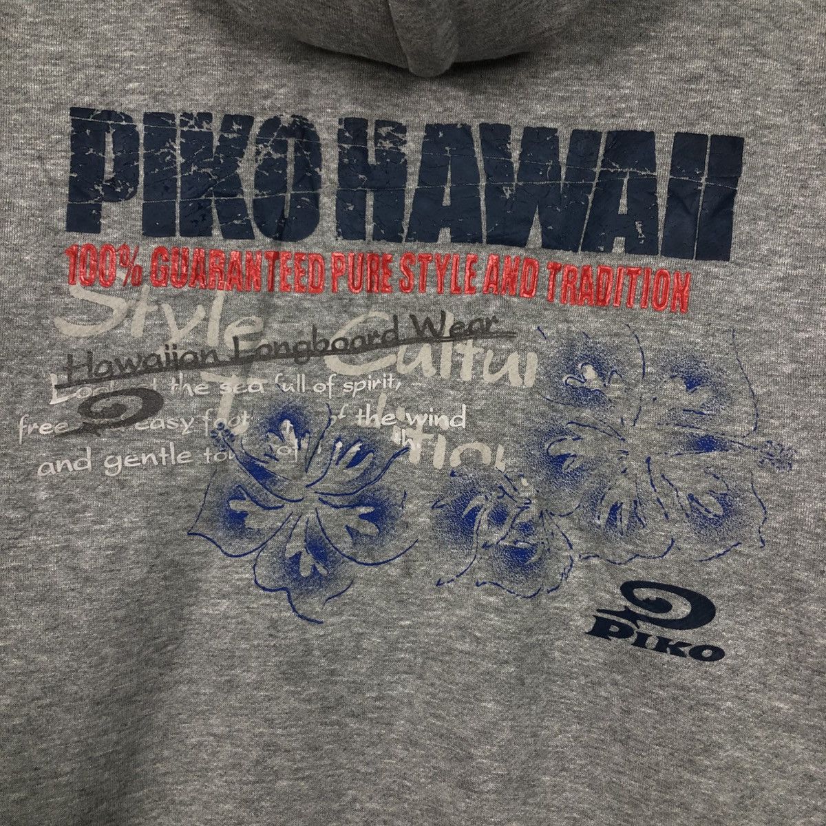 Japanese Brand 📌Piko Hawaii Zipper Hoodie Big Logo Design Size US L / EU 52-54 / 3 - 13 Thumbnail