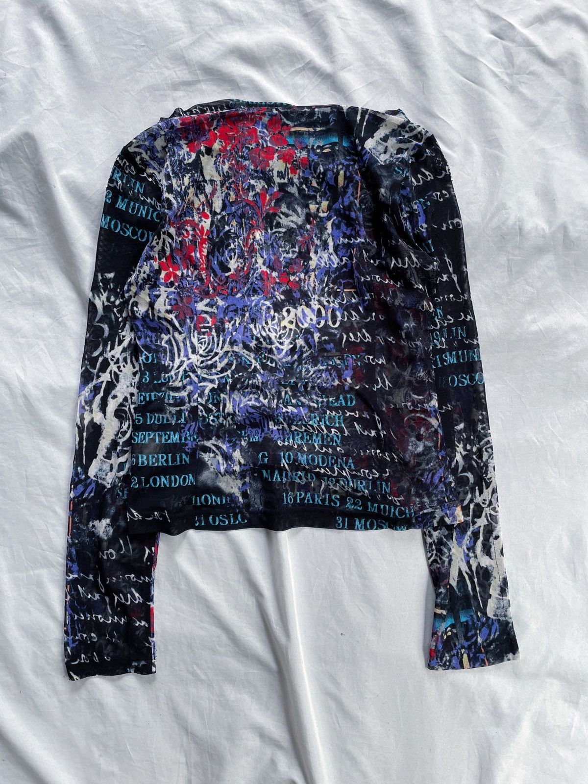 Japanese Brand JAPANESE MESH TOP ART PRINTED Size US XS / EU 42 / 0 - 10 Thumbnail