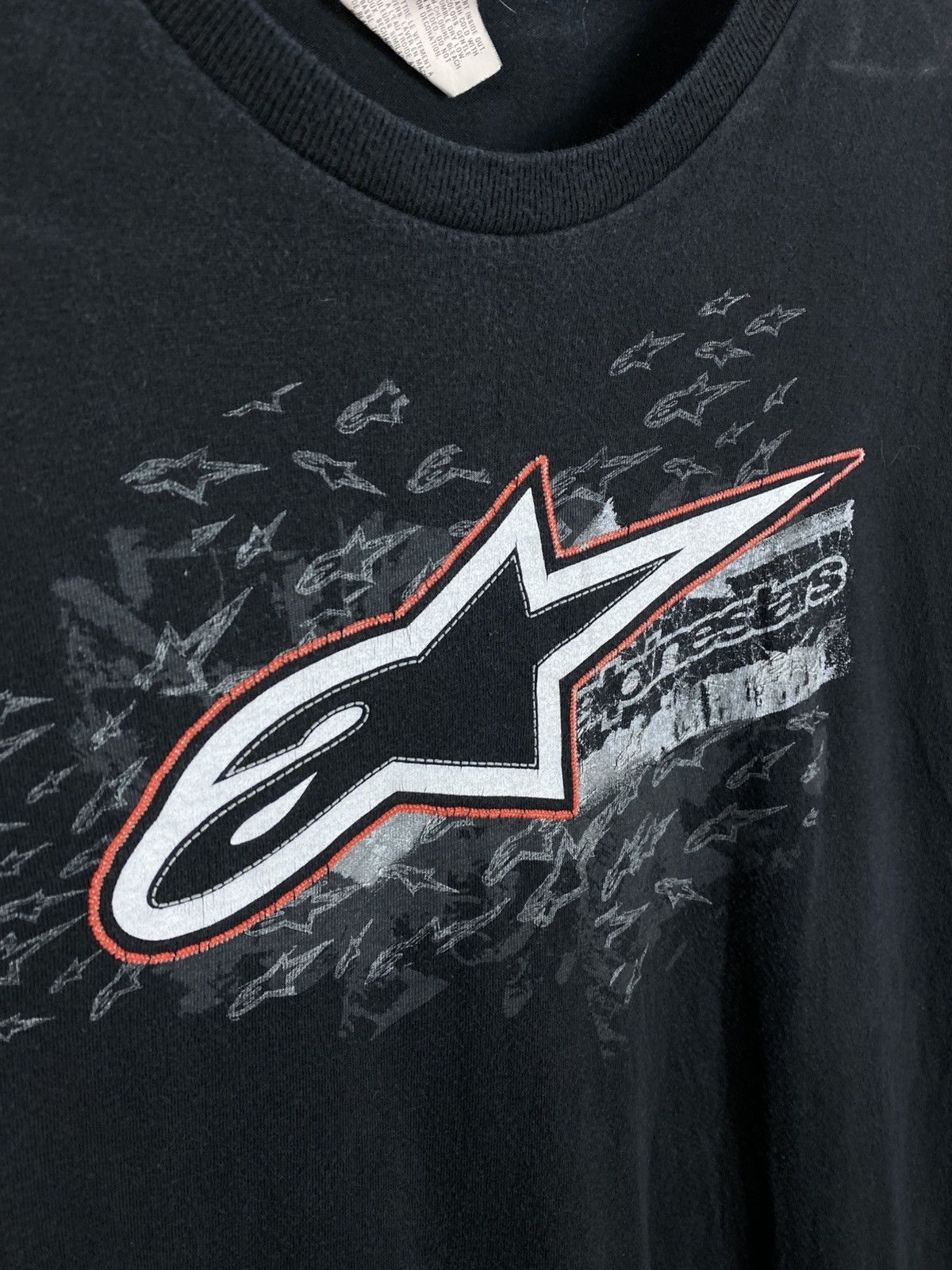 Alpinestars 🗻Vintage 90s T-Shirt Alpinstar Faded Big Logo VTG Tee🗻 Size US XL / EU 56 / 4 - 6 Thumbnail