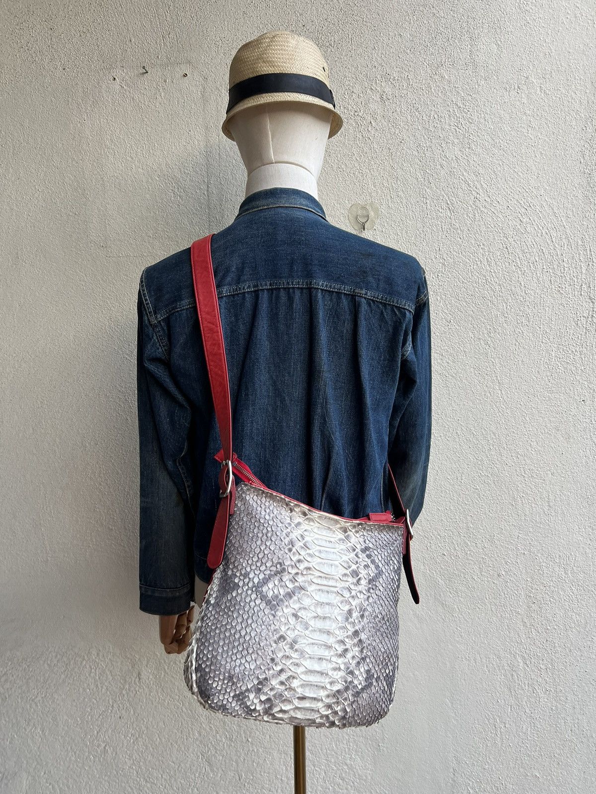 Leather Fukuromono Girau Japan Snake Skin Leather Bag Size ONE SIZE - 1 Thumbnail