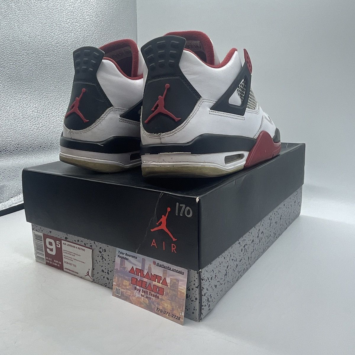 Jordan Brand Air Jordan 4 fire red Size US 9.5 / EU 42-43 - 5 Thumbnail
