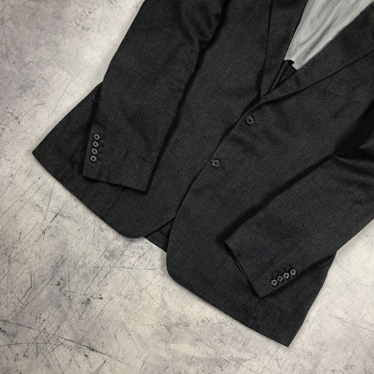 Designer Vintage Hackett London Cotton Cupro Blazer Sport Coat Jacket Size 46R - 7 Thumbnail