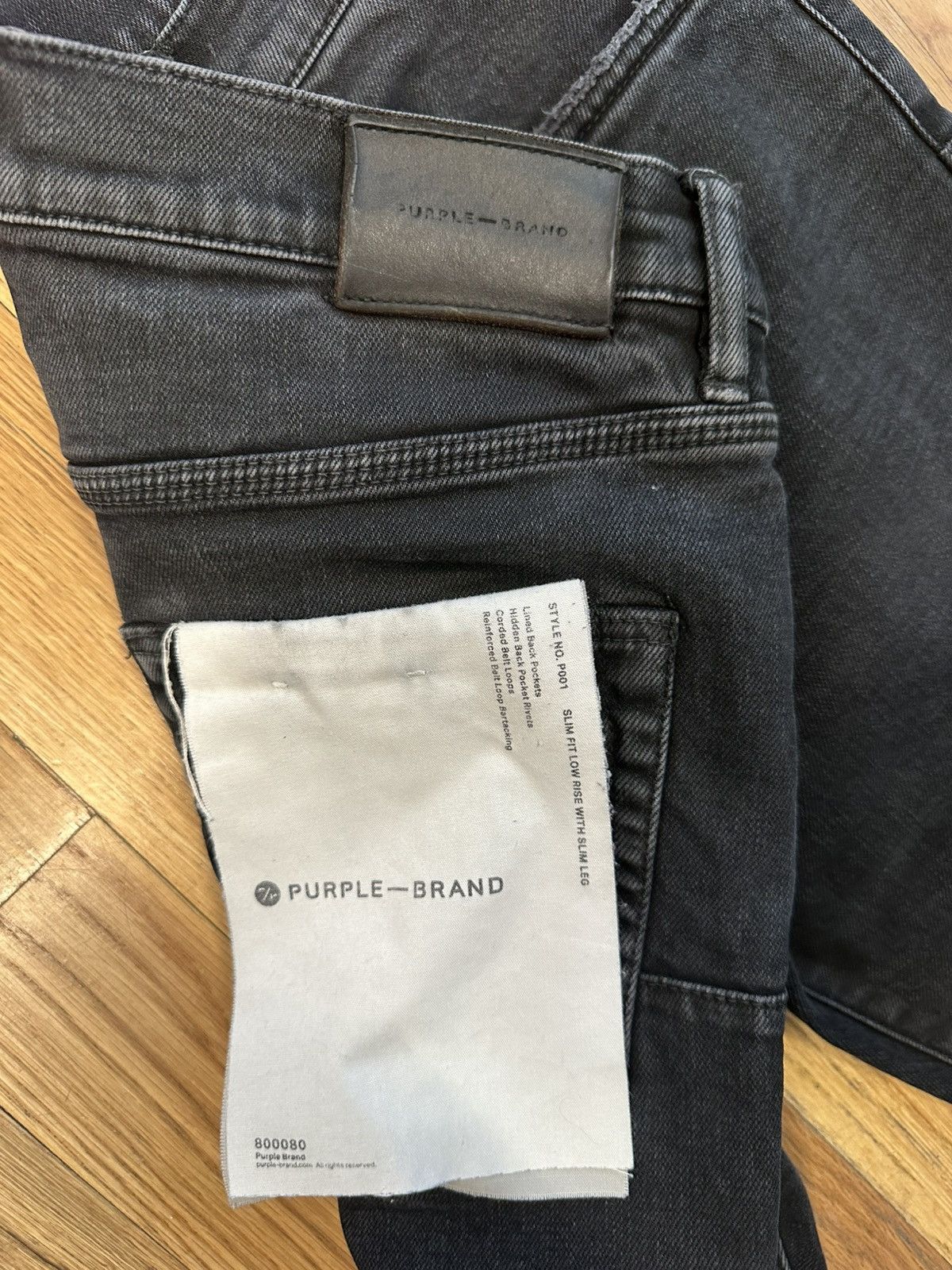 Purple Brand Purple Brand Plain Black Denim Jeans Size 30 Size US 30 / EU 46 - 4 Thumbnail