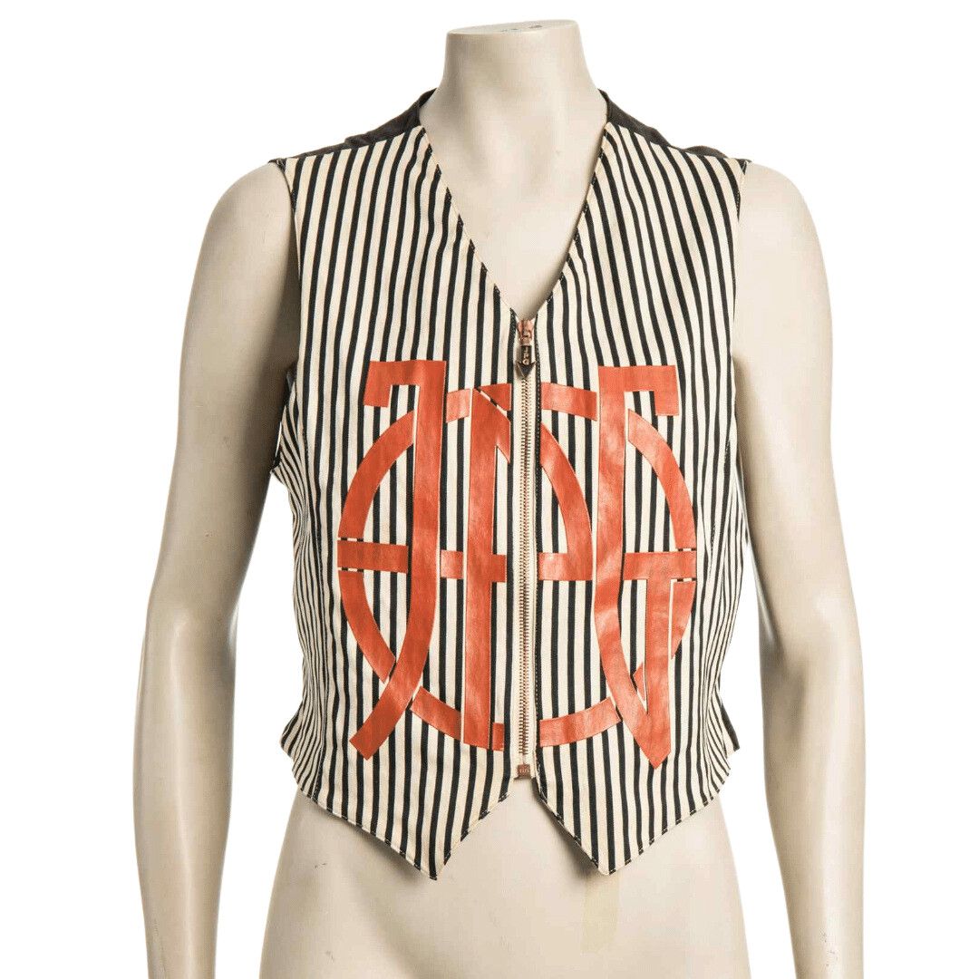 Jean Paul Gaultier Jean Paul Gautier striped zipped up vest Size US S / EU 44-46 / 1 - 1 Thumbnail