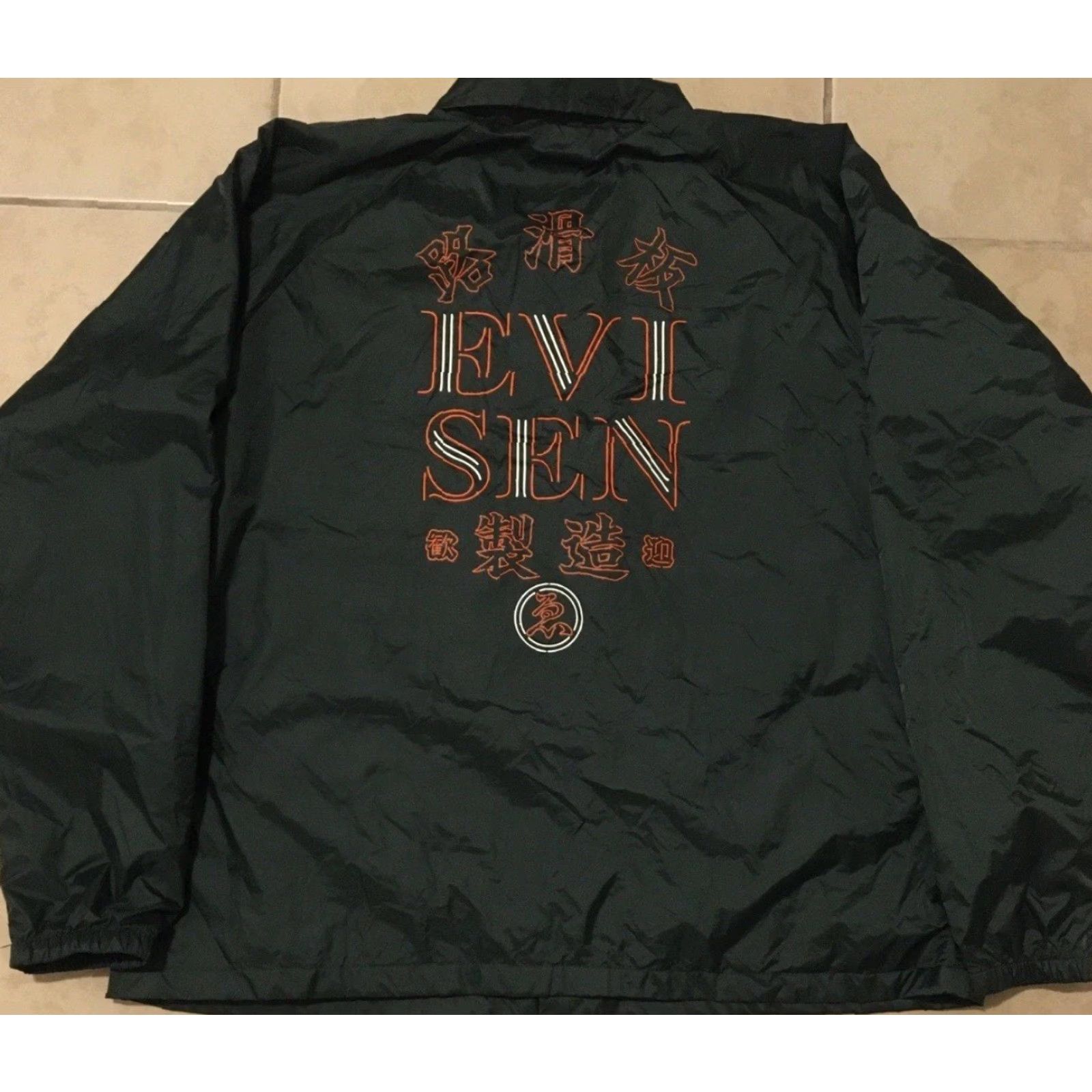 Vintage VINTAGE Evisen Skateboards Jacket XL Theories TOA Hopps Polar Isle Skate GX1000 Green 80s 90s Skateboarding Windbreaker Mens Size US XL / EU 56 / 4 - 2 Thumbnail