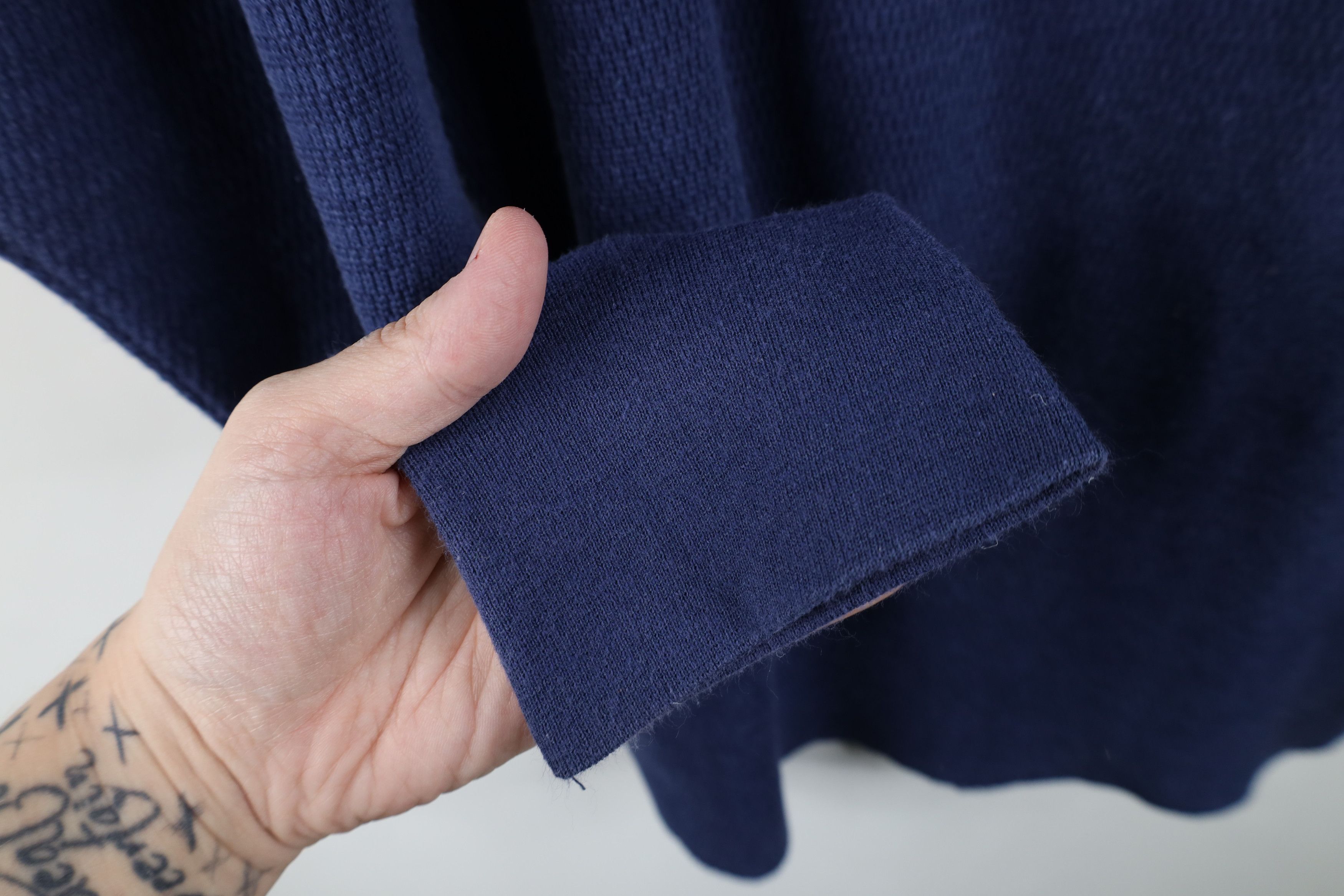 Vintage Vintage 90s Streetwear Thermal Waffle Knit T-Shirt Blue USA Size US XL / EU 56 / 4 - 5 Thumbnail