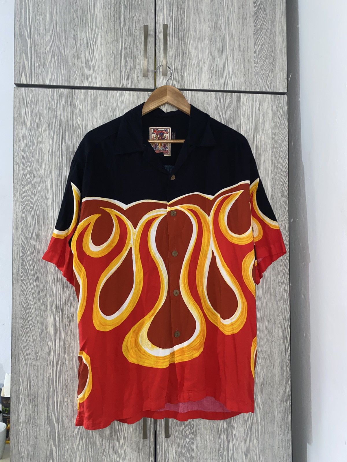 Mambo ➕ rare mambo loud shirt flames iconic Robin Williams vintage Size US M / EU 48-50 / 2 - 3 Thumbnail