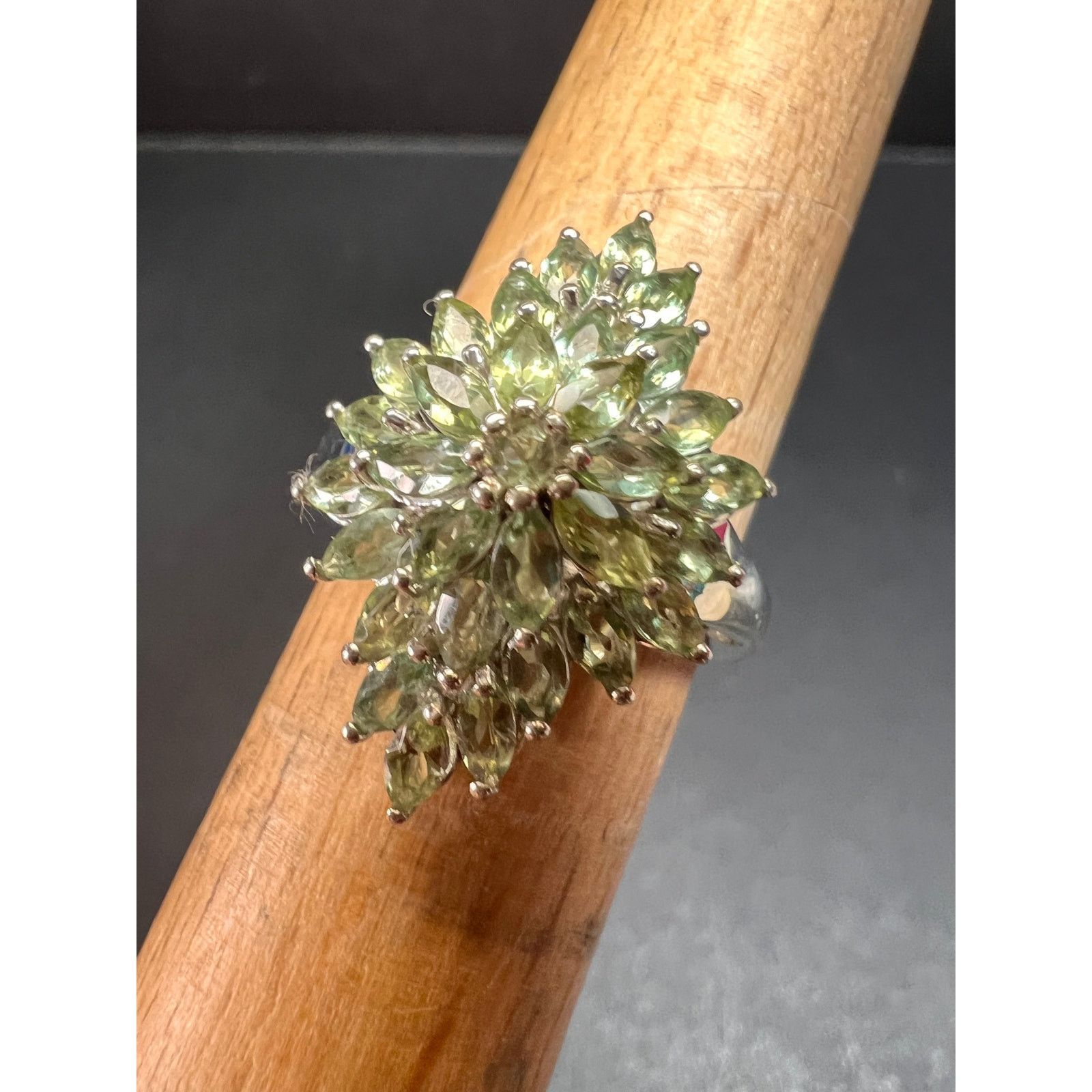 Other NEW Green apatite ring in sterling silver size 7 Size ONE SIZE - 12 Thumbnail