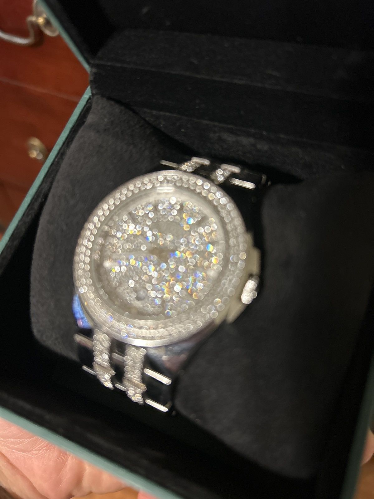 Bulova Silver Citizen Watch with crystal Face and band Size ONE SIZE - 2 Thumbnail
