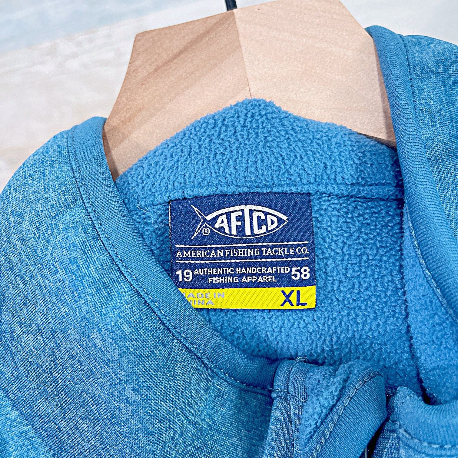 Other AFTCO Full Zip Performance Fleece Vest Blue Fishing Mens XL Size US XL / EU 56 / 4 - 5 Thumbnail