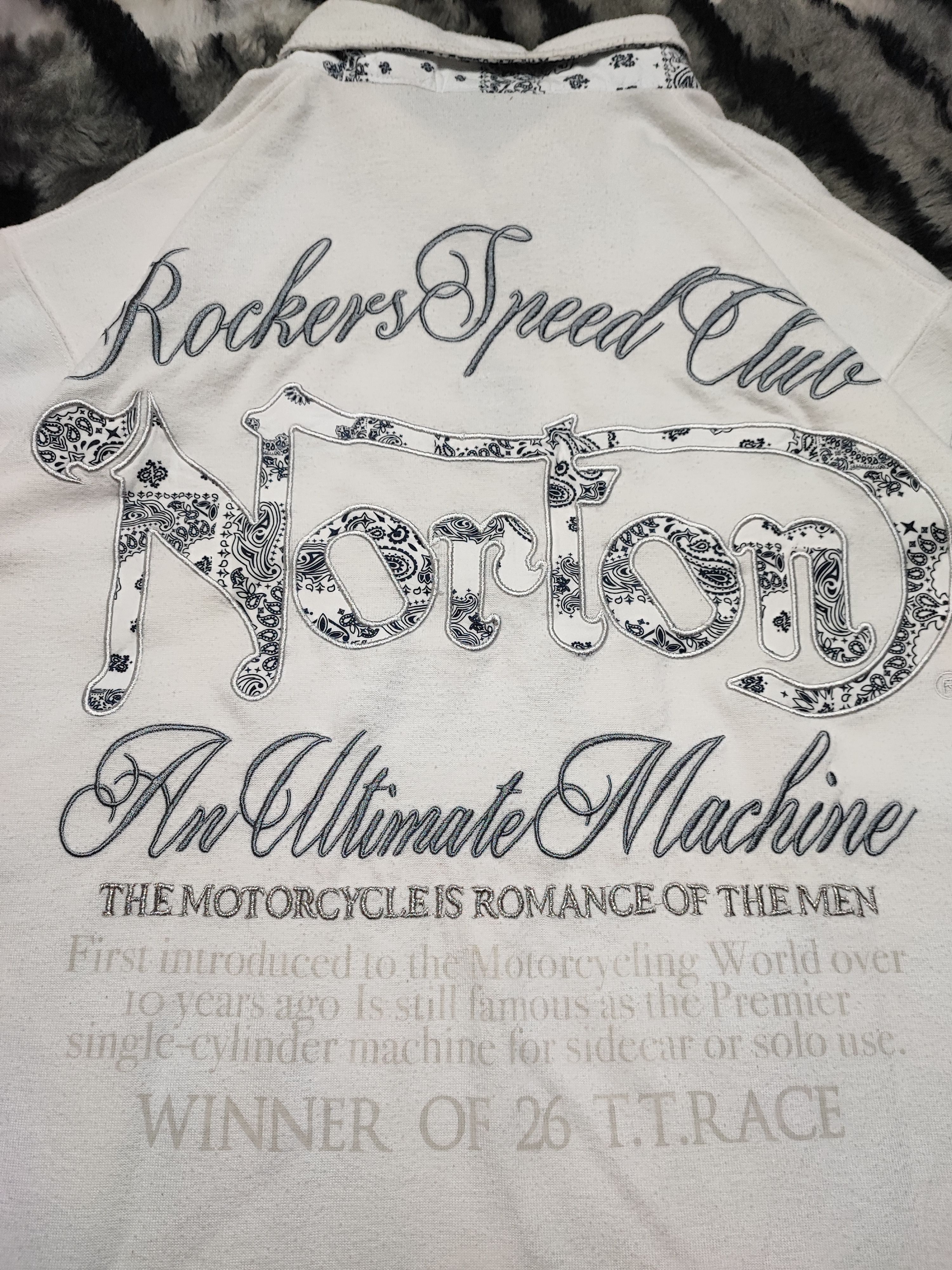 Japanese Brand × Norton Vintage Norton Embroidery Tshirt XL Size US XL / EU 56 / 4 - 13 Thumbnail