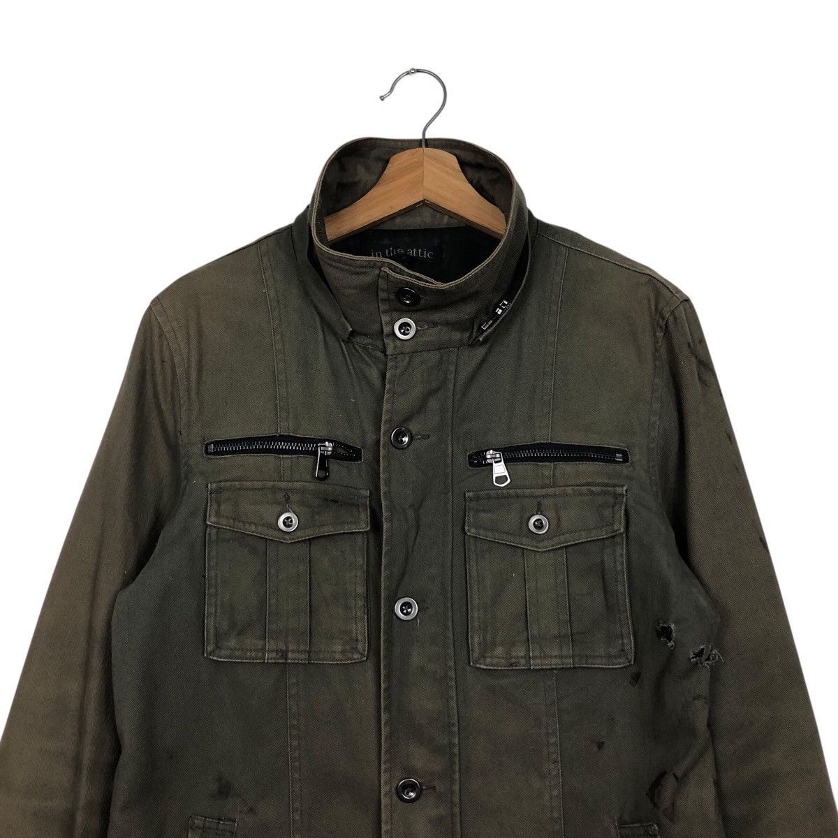 Hysteric Glamour 📌Vintage Biker Jacket In The Attic Military Multi Pocket Size US L / EU 52-54 / 3 - 4 Thumbnail