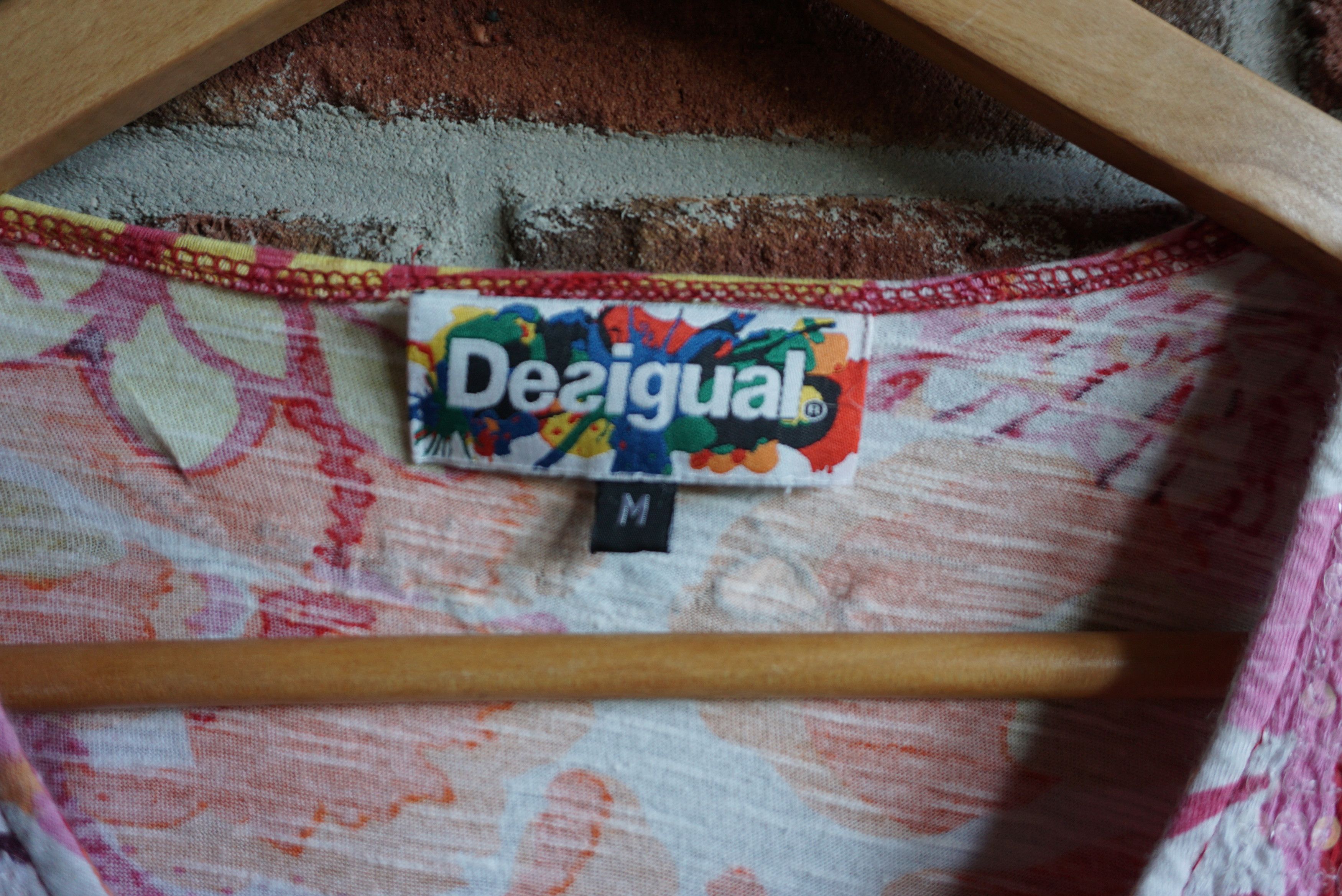 Designer Desigual top M 6/8 patterned stylish floral relaxed top Size M / US 6-8 / IT 42-44 - 6 Thumbnail